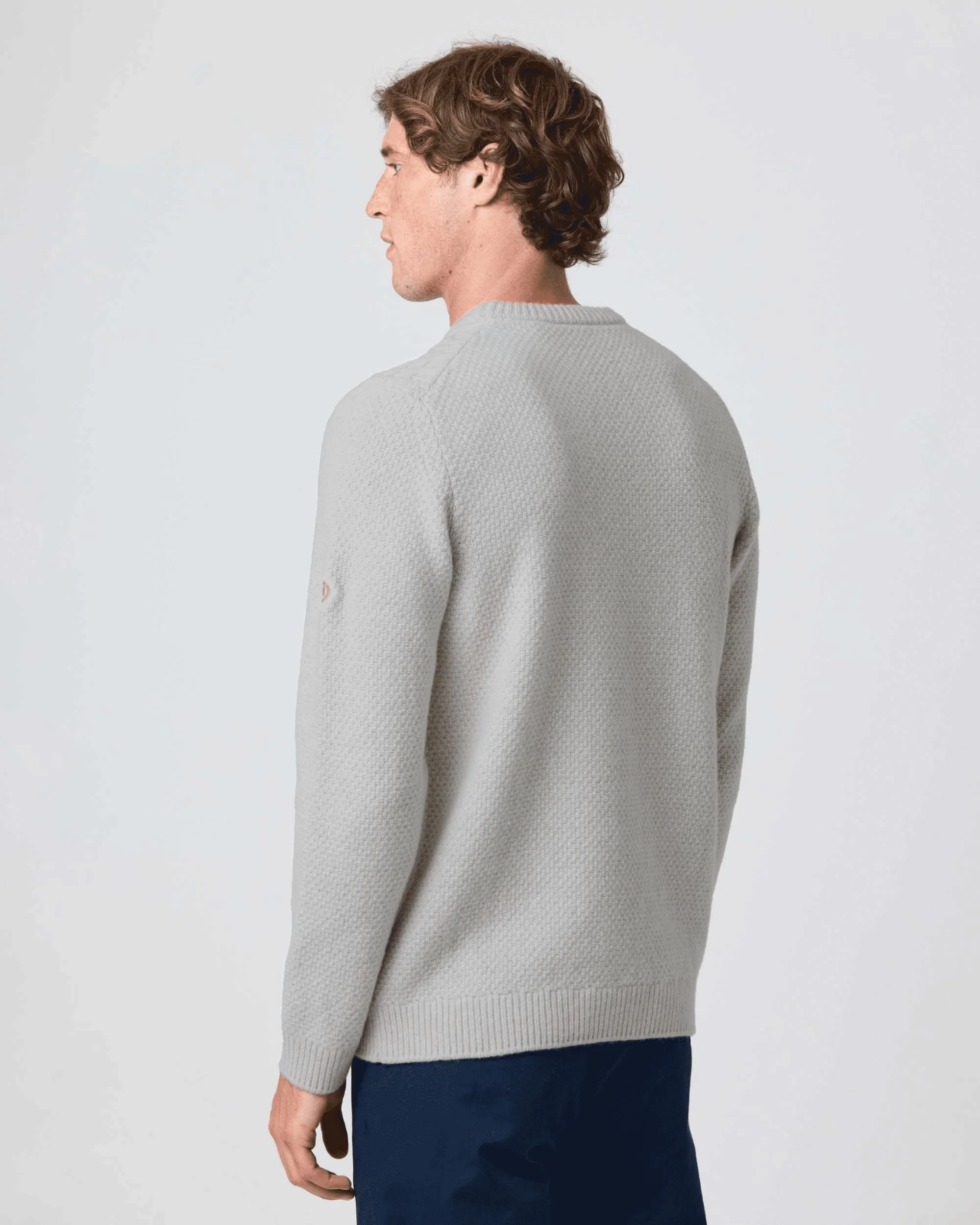 Abersoch Cable Knit Jumper - Off White - Image 5