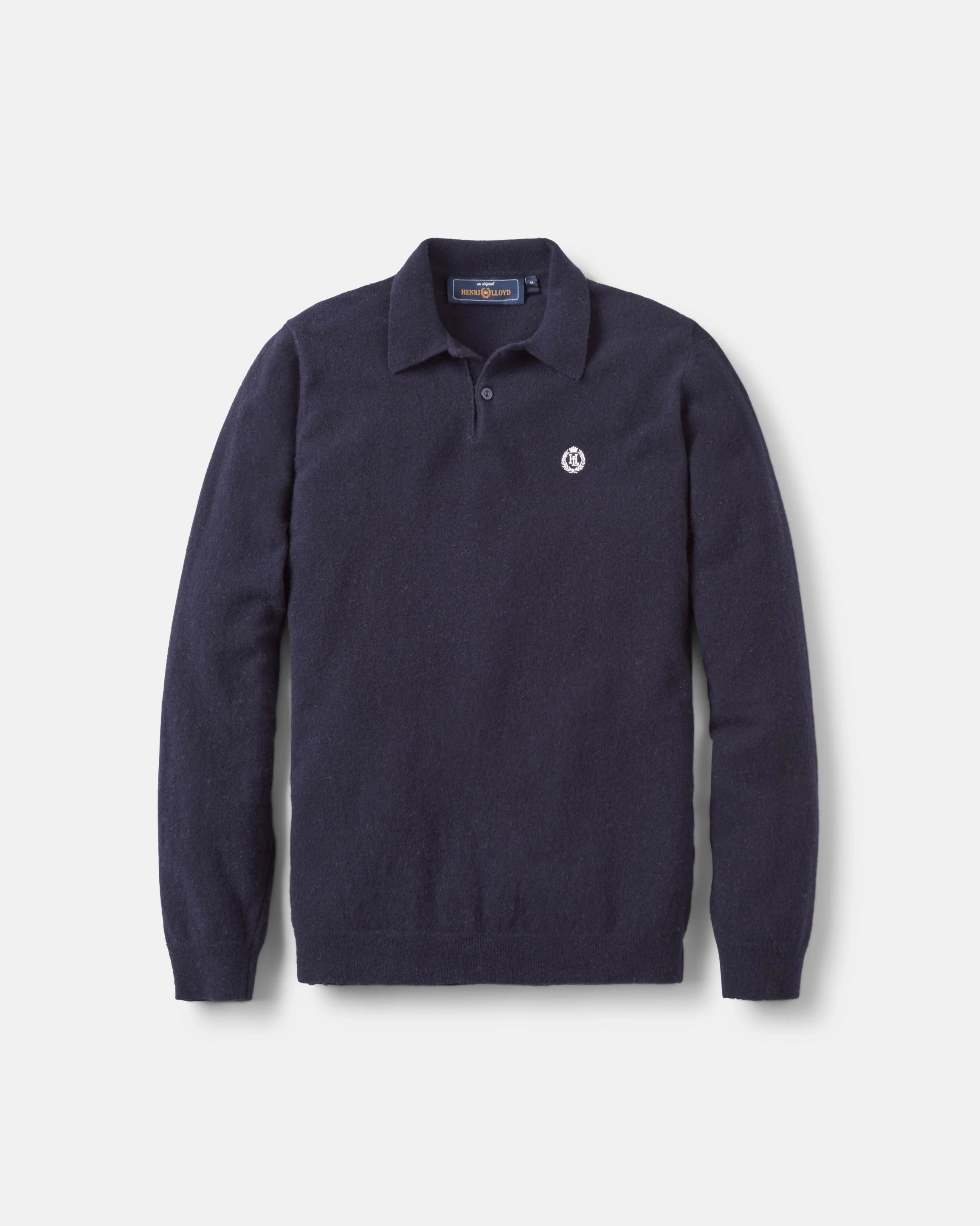 Beaulieu Knitted Polo - Dark Navy