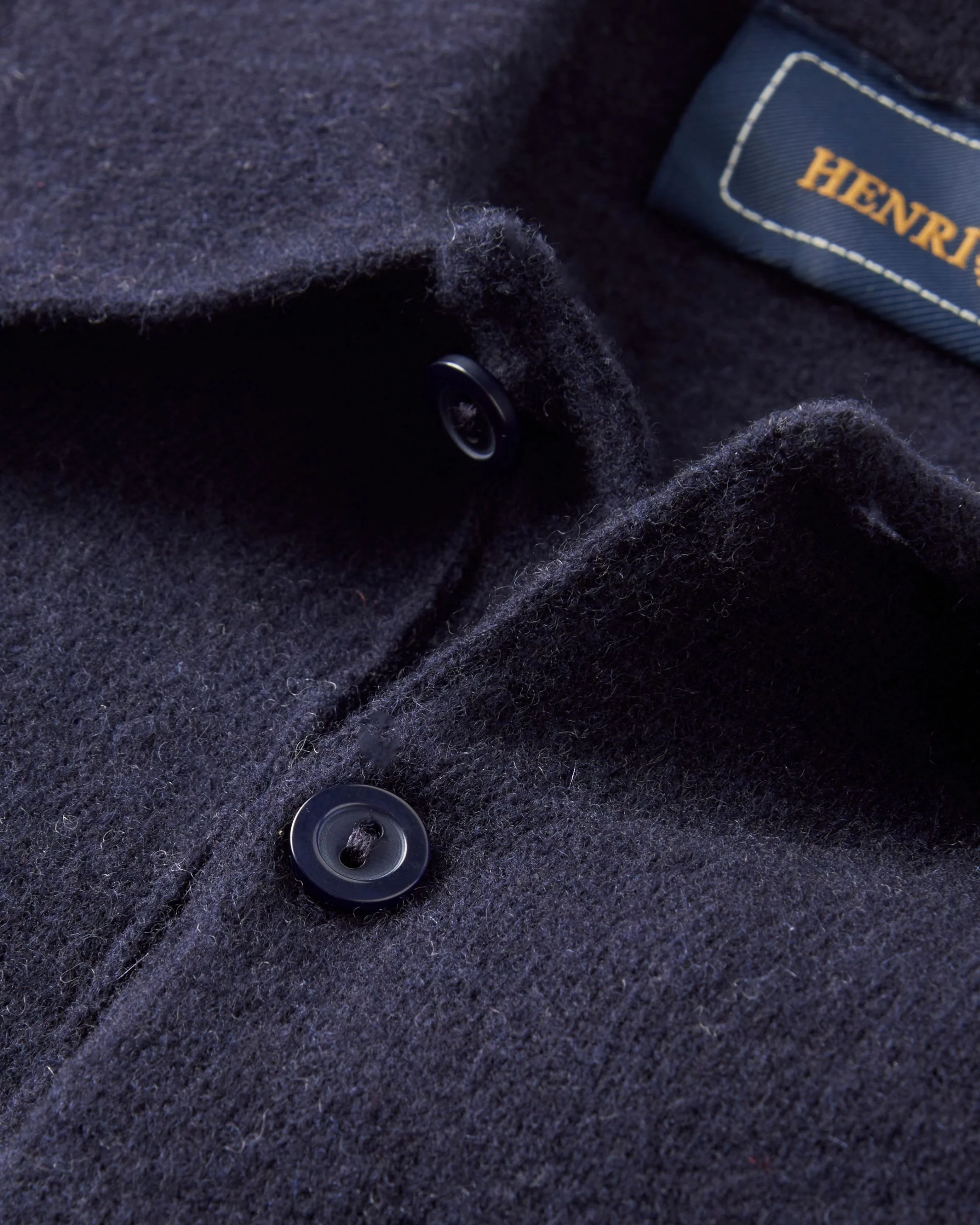 Beaulieu Knitted Polo - Dark Navy - Image 3