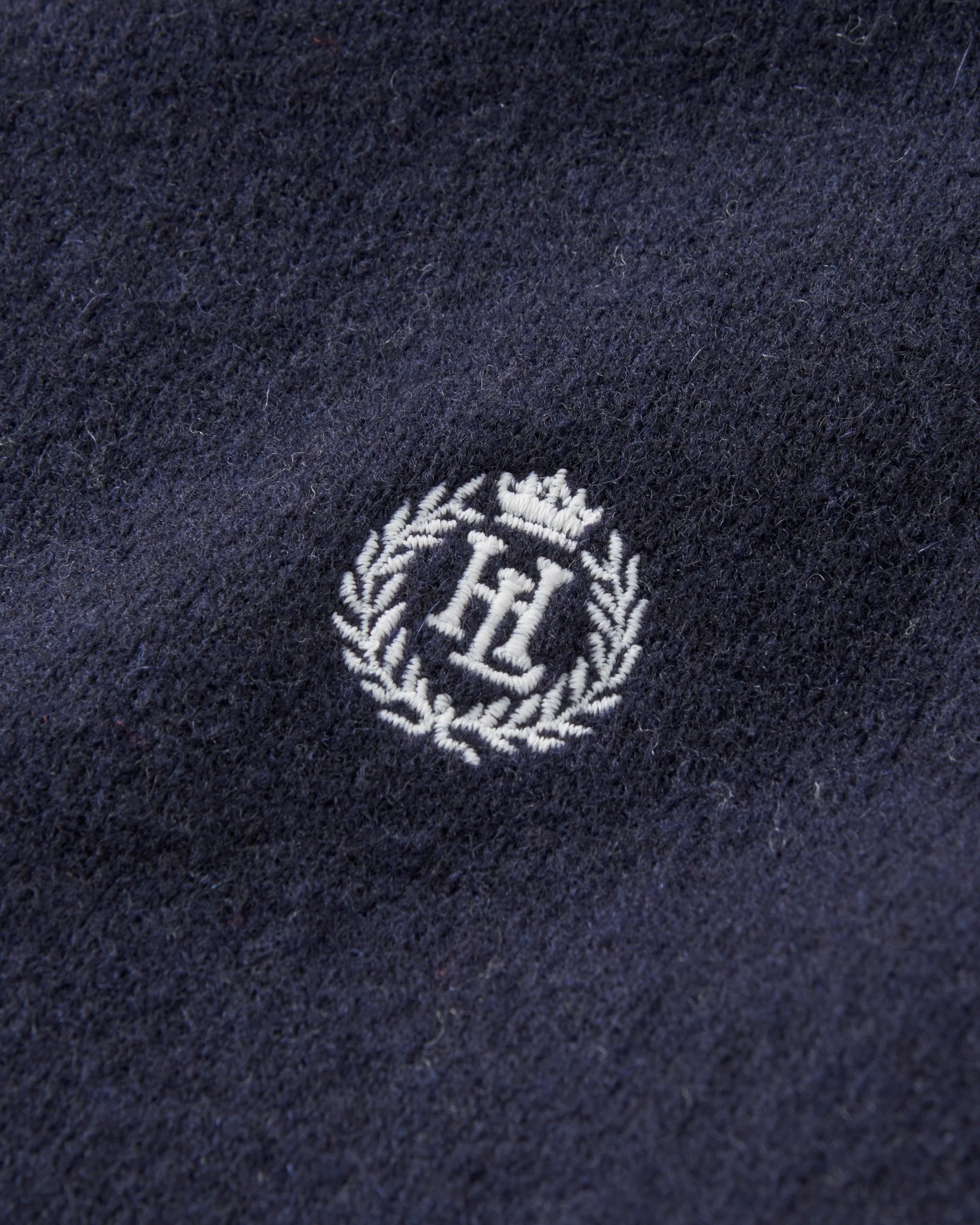 Beaulieu Knitted Polo - Dark Navy - Image 5