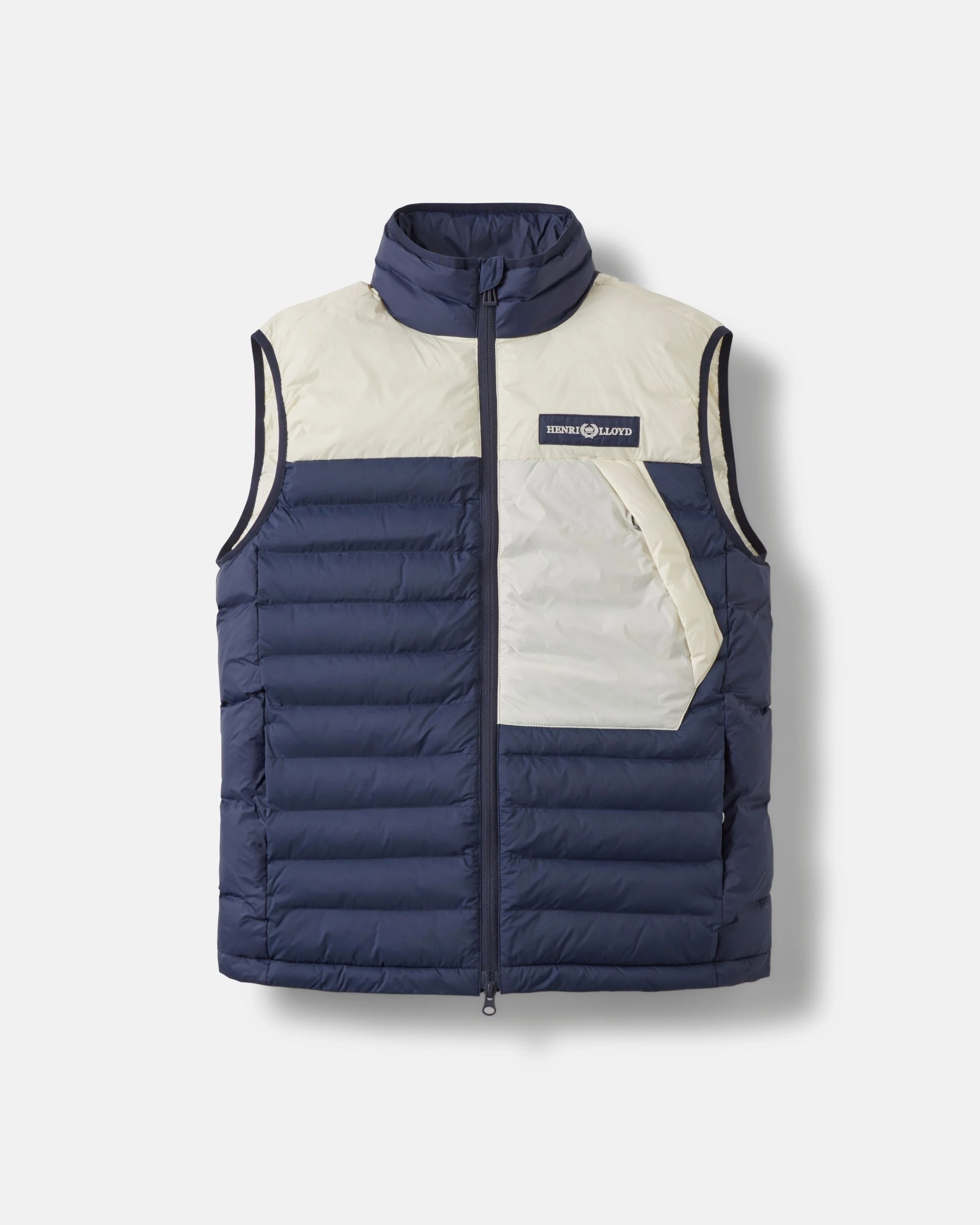 Bergen Gilet - Navy/Off White - Image 3