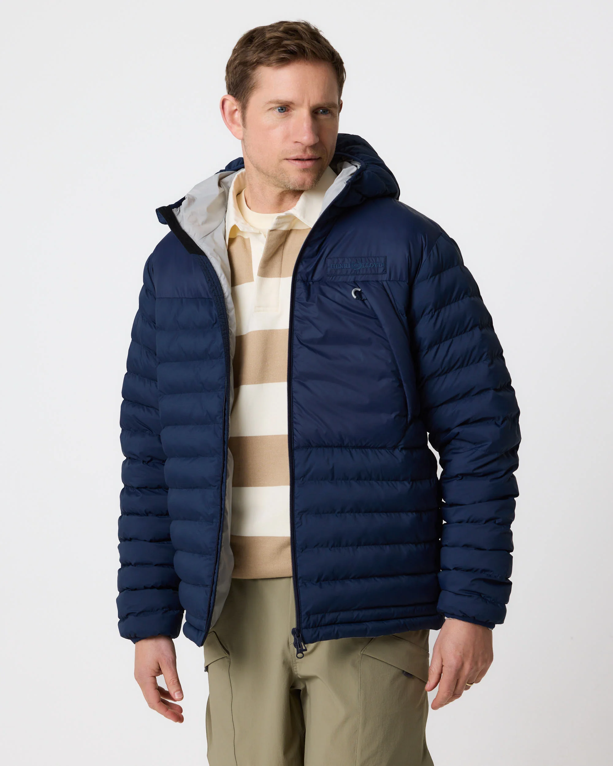 Bergen Hooded Jacket - Navy Blue