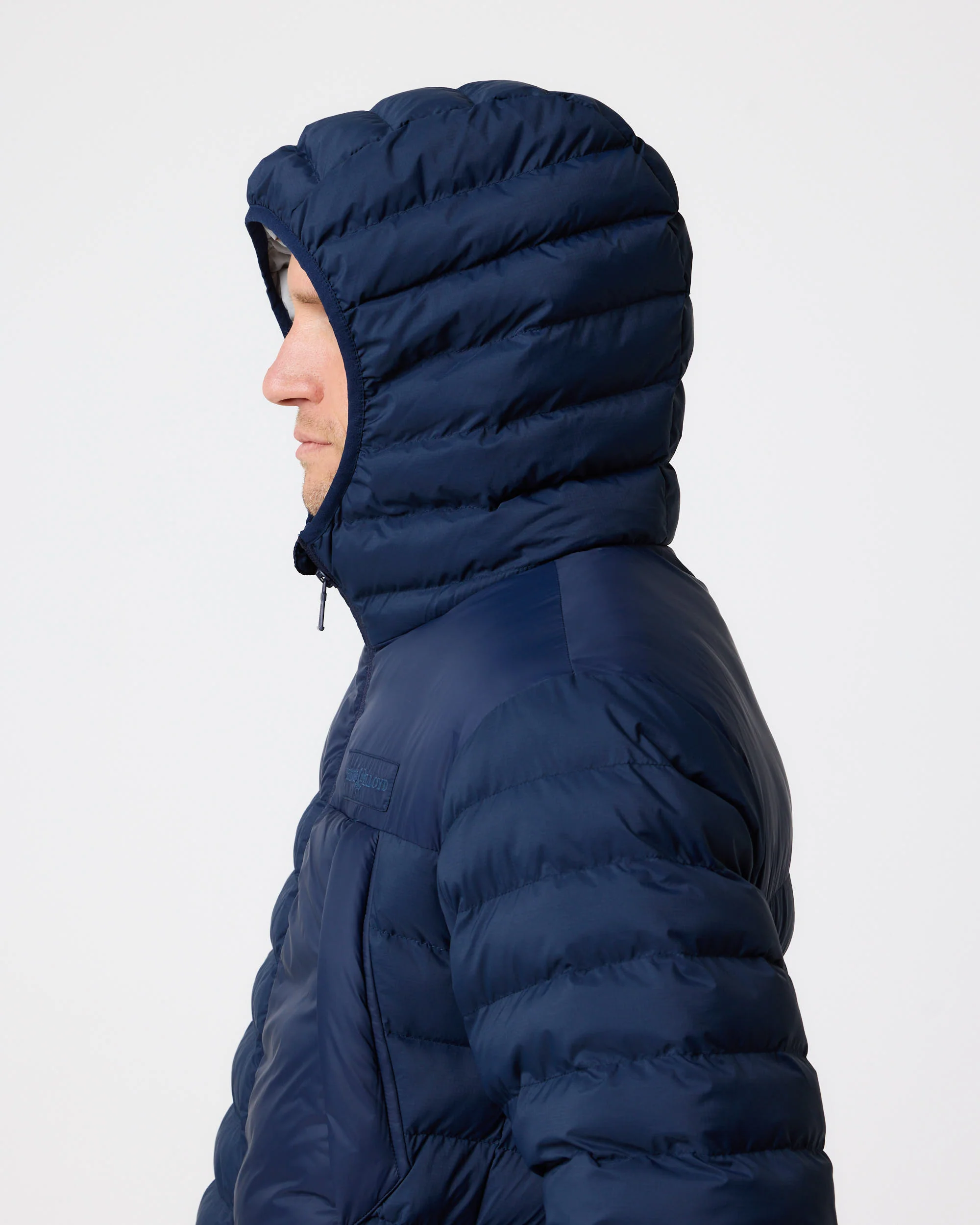 Bergen Hooded Jacket - Navy Blue - Image 6