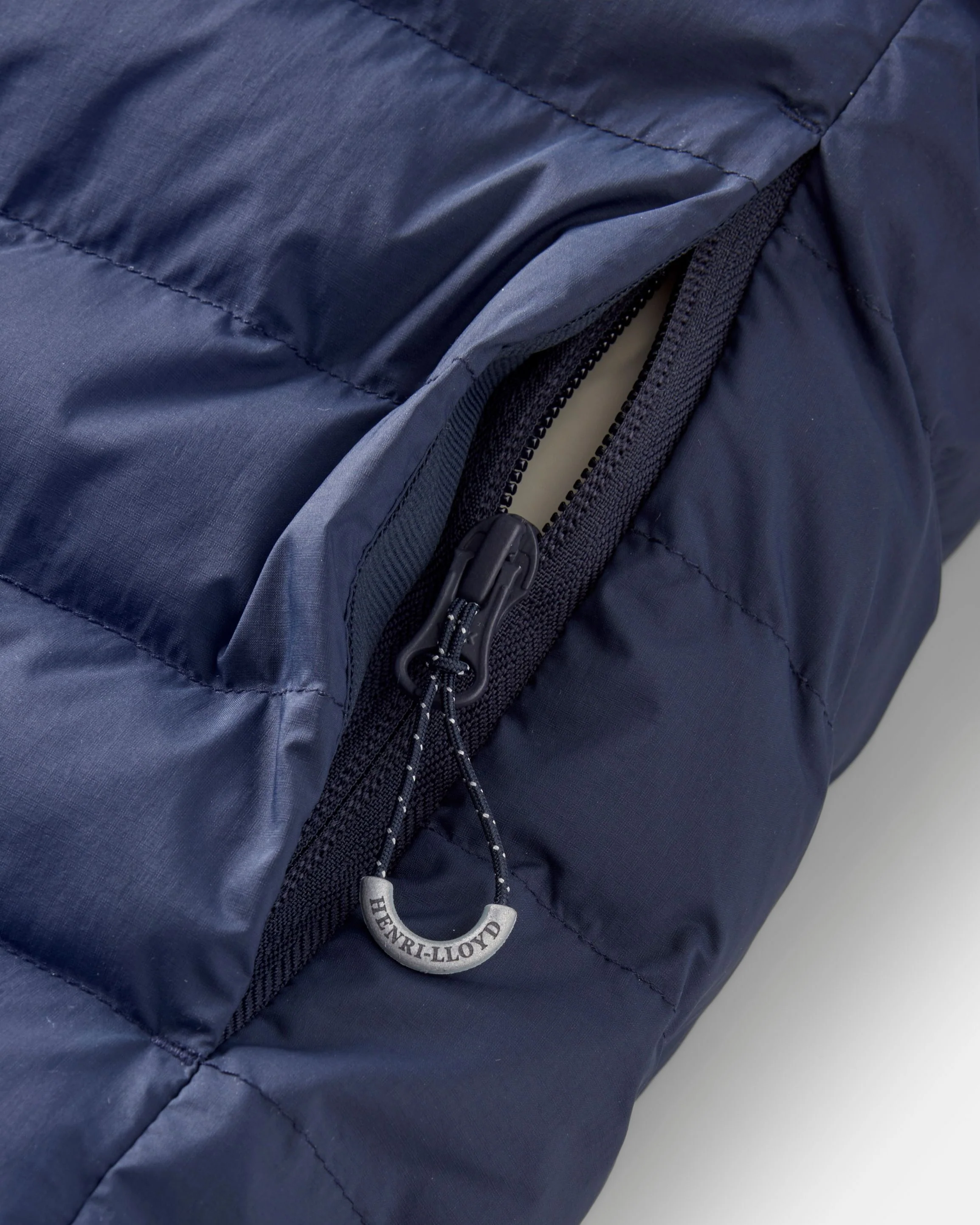 Bergen Hooded Jacket - Navy/Off White - Image 11