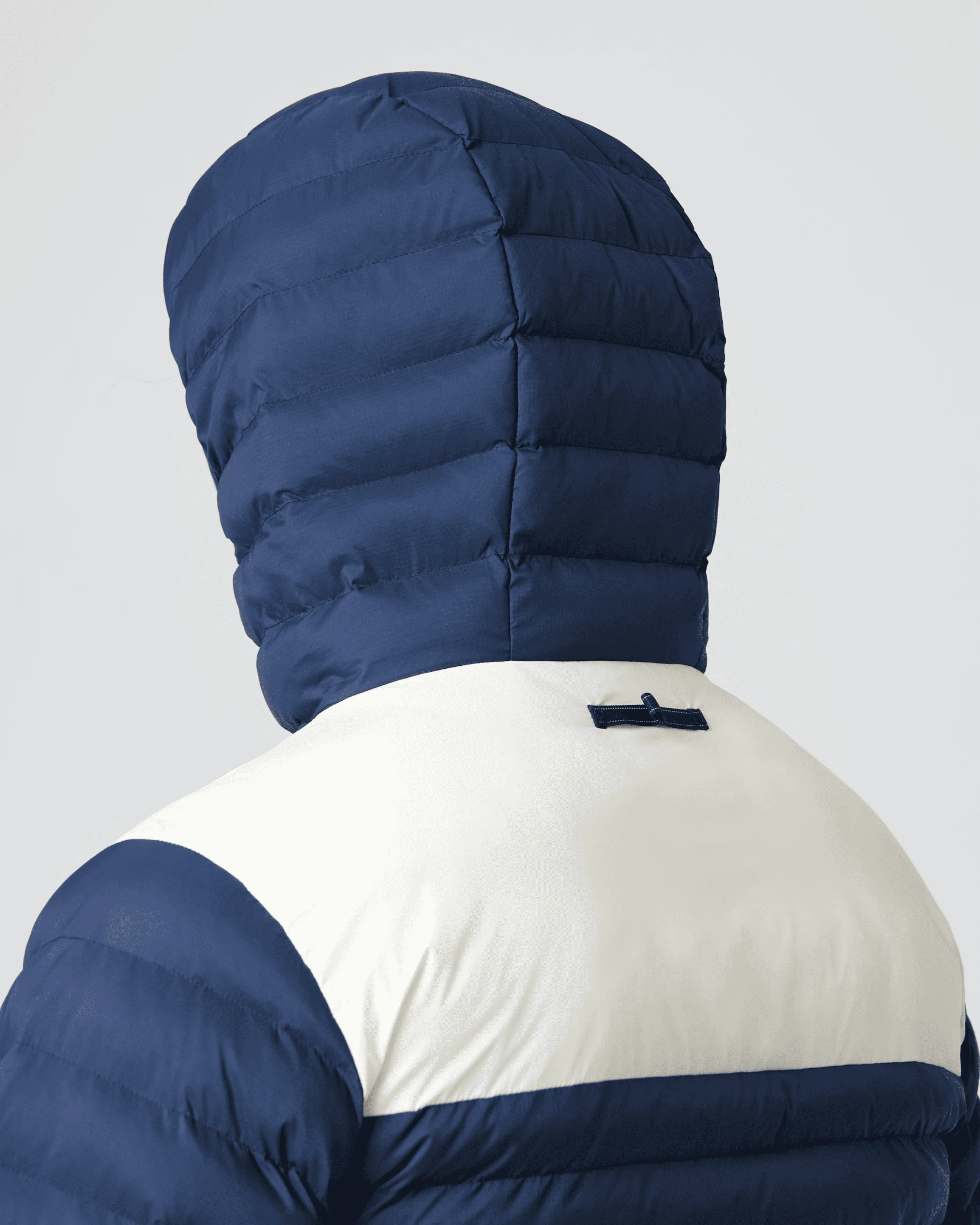Bergen Hooded Jacket - Navy/Off White - Image 8