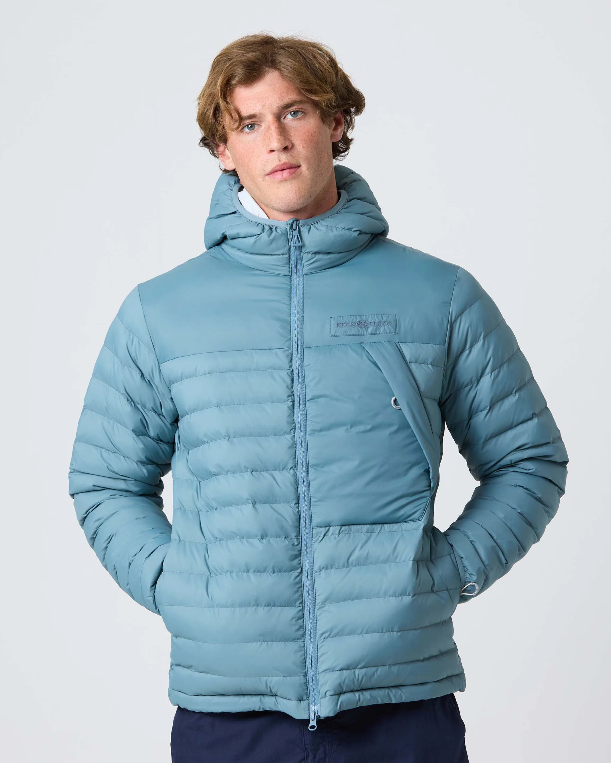 Bergen Hooded Jacket - Sea Spray Blue