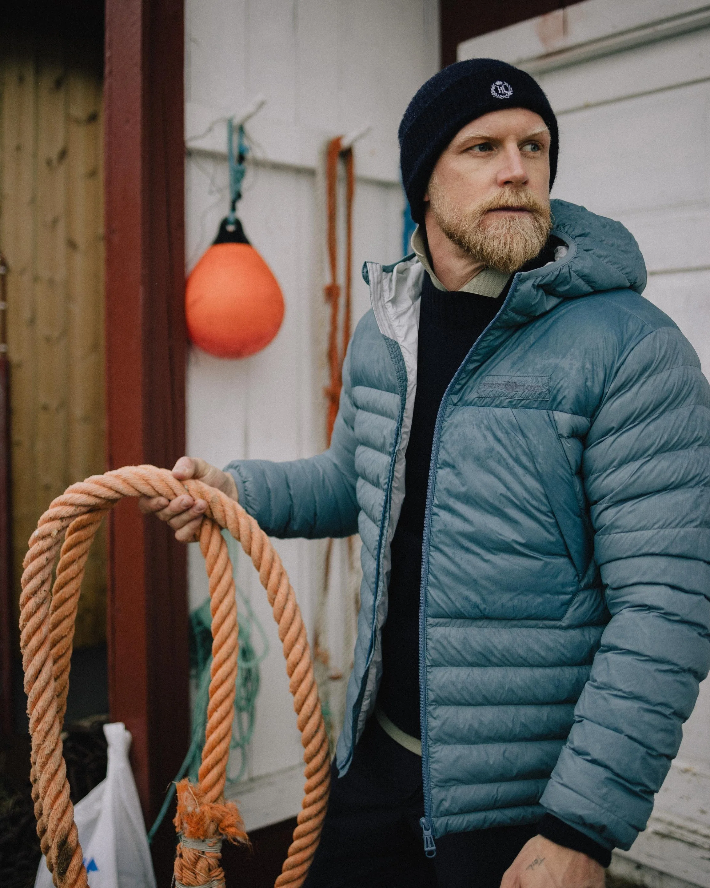 Bergen Hooded Jacket - Sea Spray Blue - Image 2