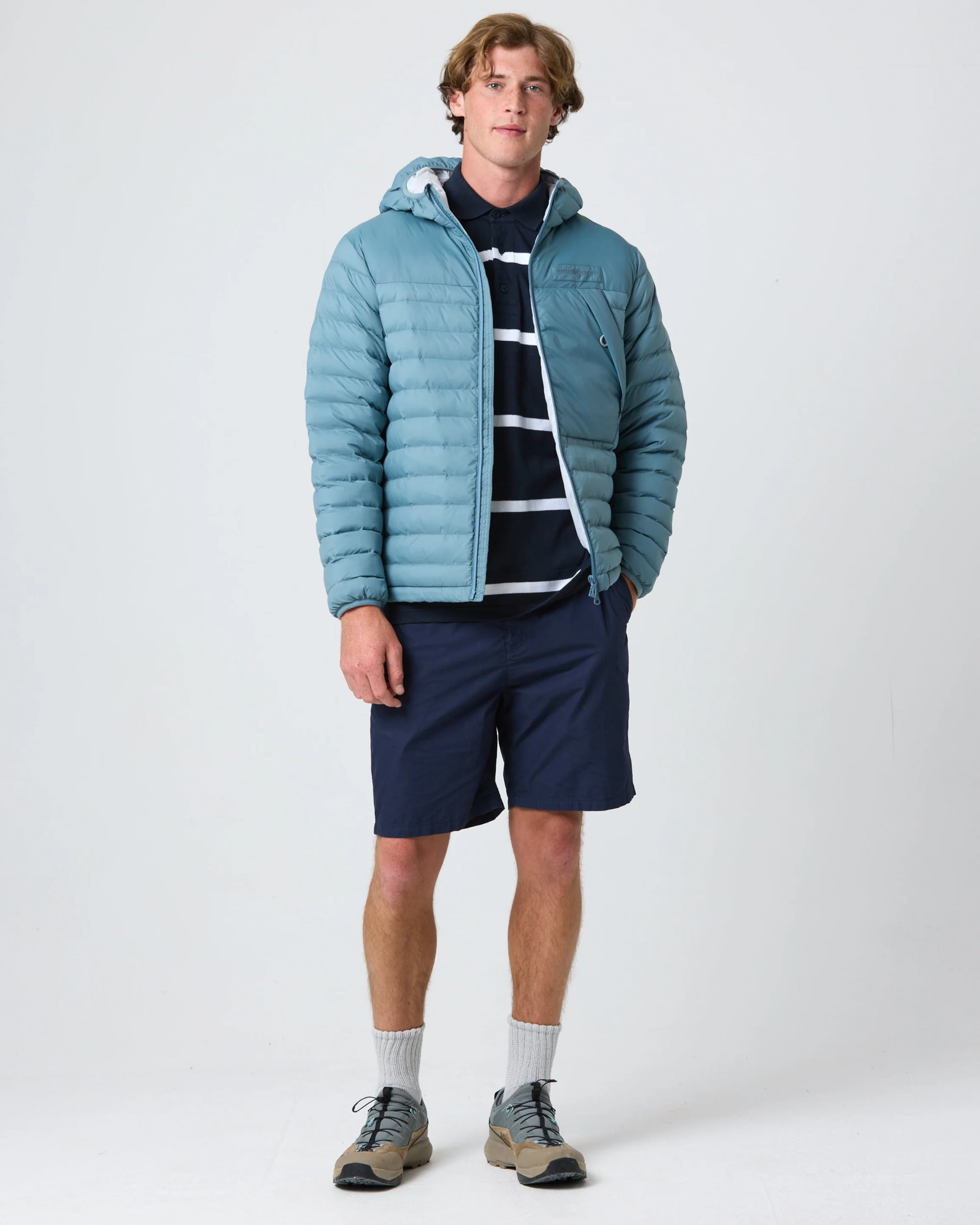Bergen Hooded Jacket - Sea Spray Blue - Image 4