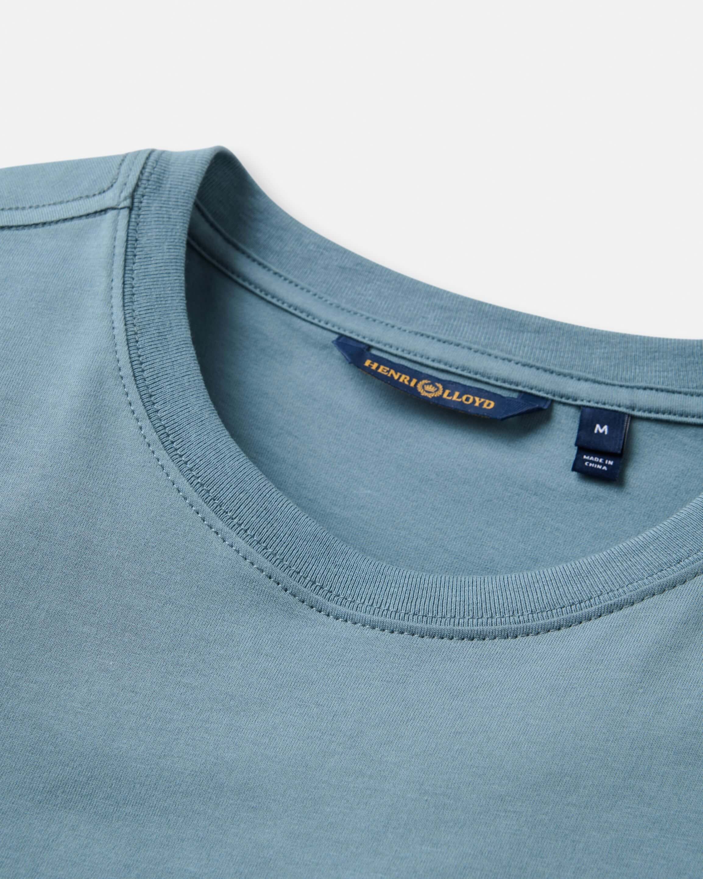 Calshot T Shirt - Fog Blue - Image 7