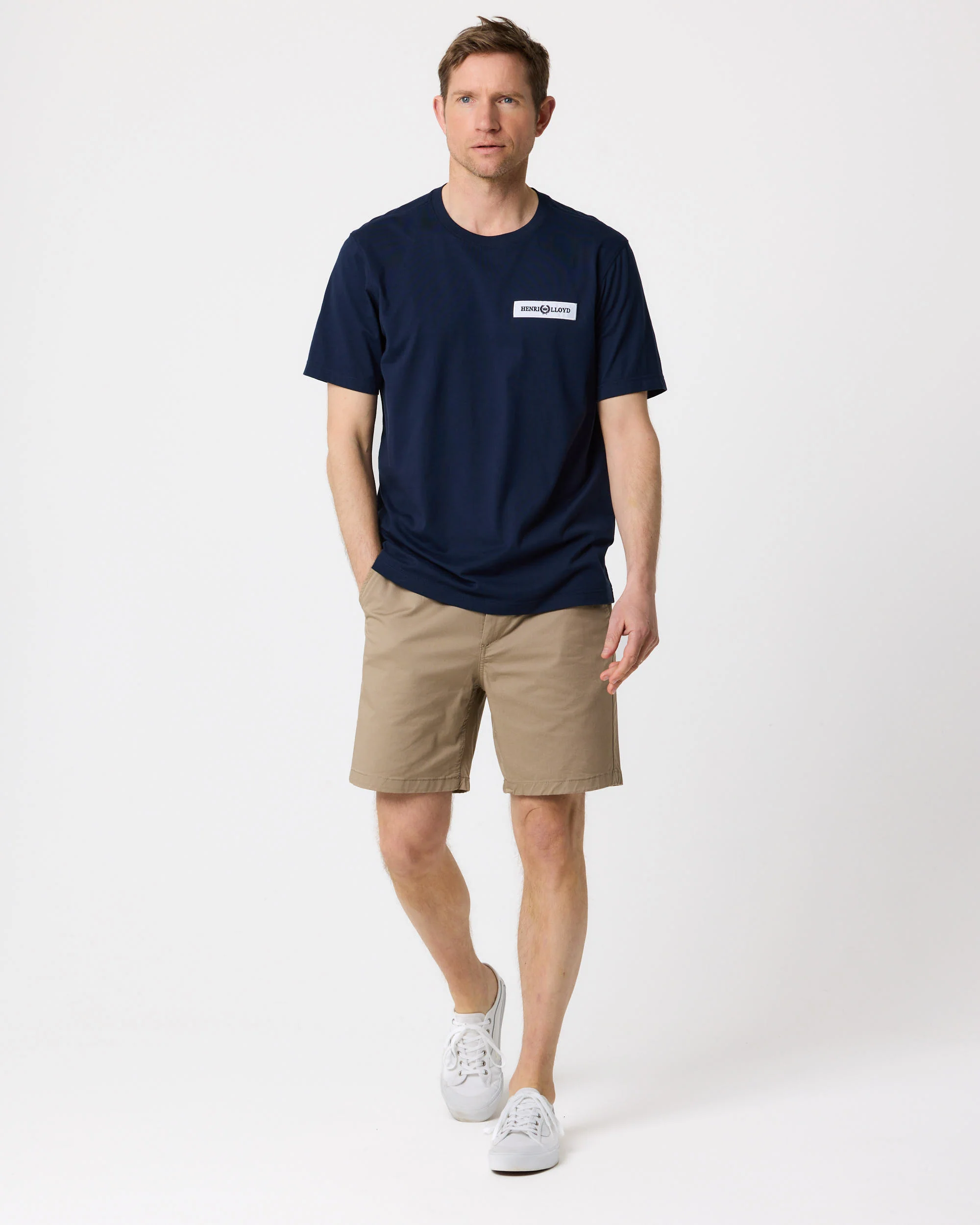 Calshot T Shirt - Navy Blue - Image 4