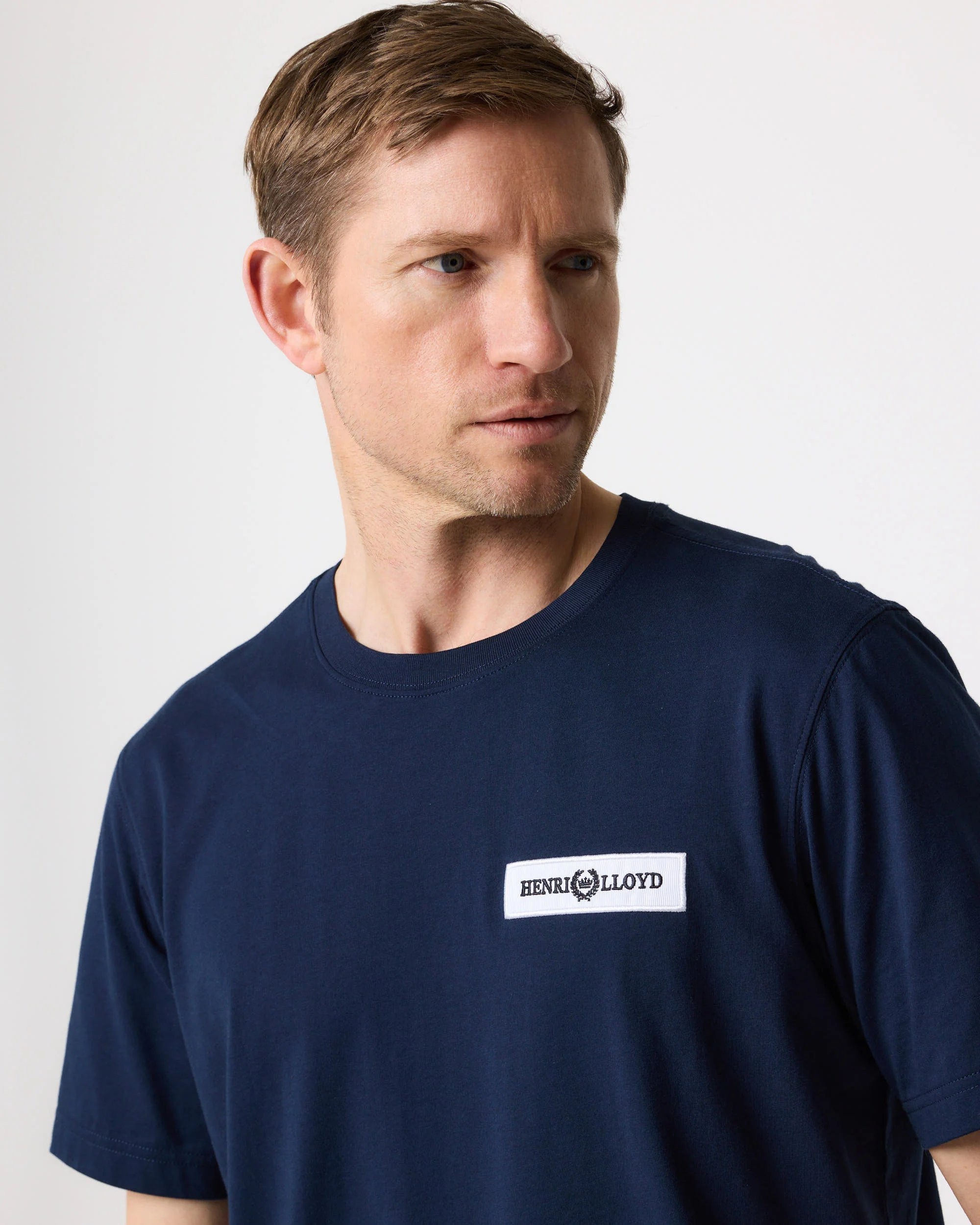 Calshot T Shirt - Navy Blue - Image 5