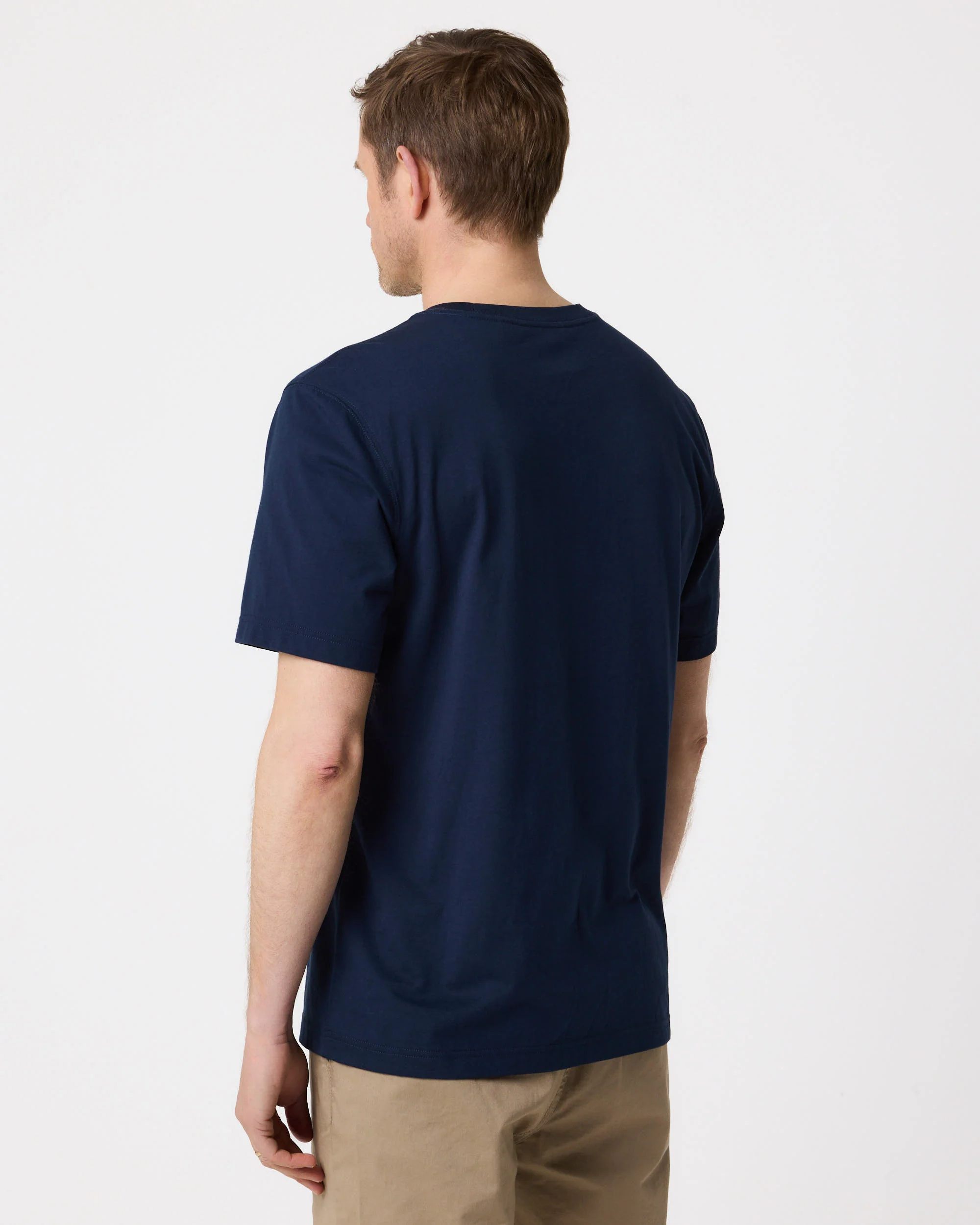 Calshot T Shirt - Navy Blue - Image 6