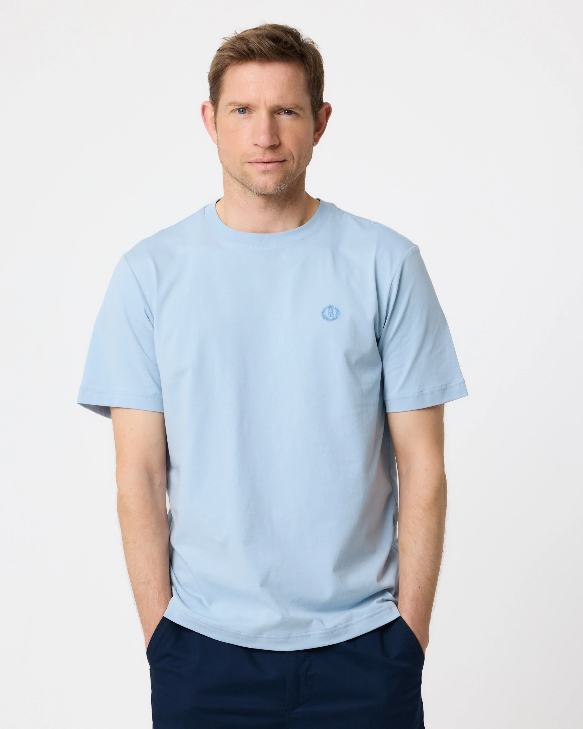 Cowes T Shirt - Fog Blue