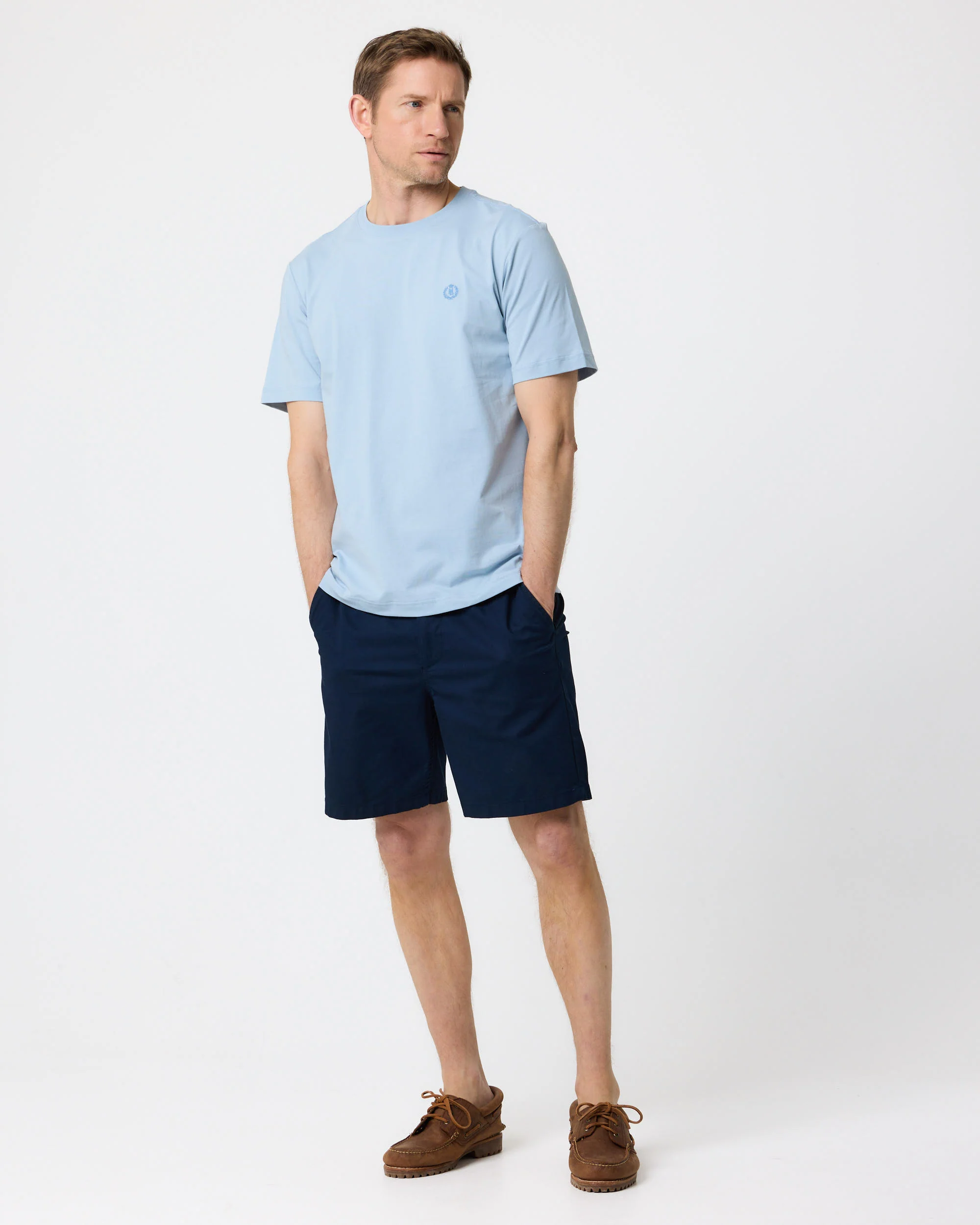 Cowes T Shirt - Fog Blue - Image 3
