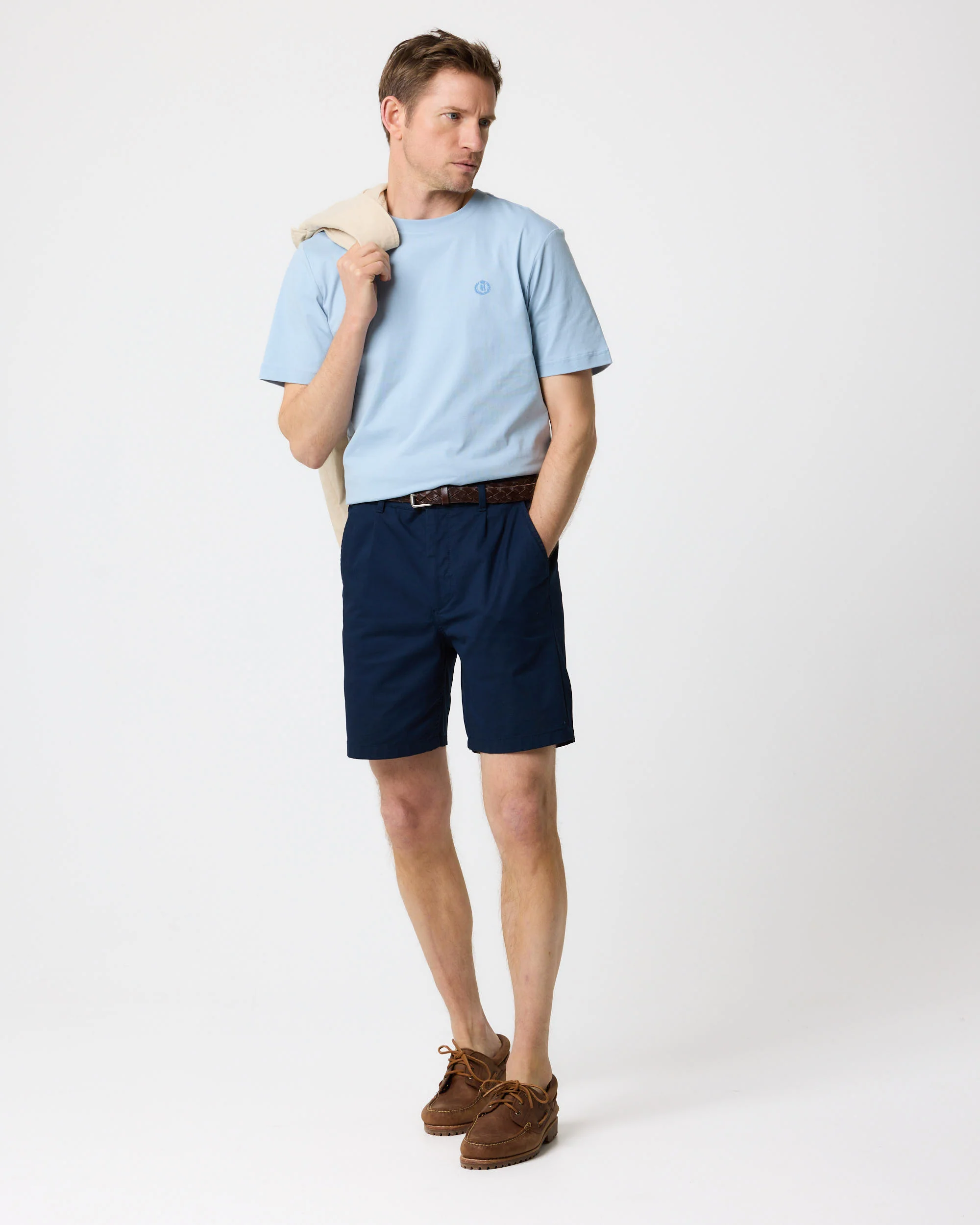 Cowes T Shirt - Fog Blue - Image 4