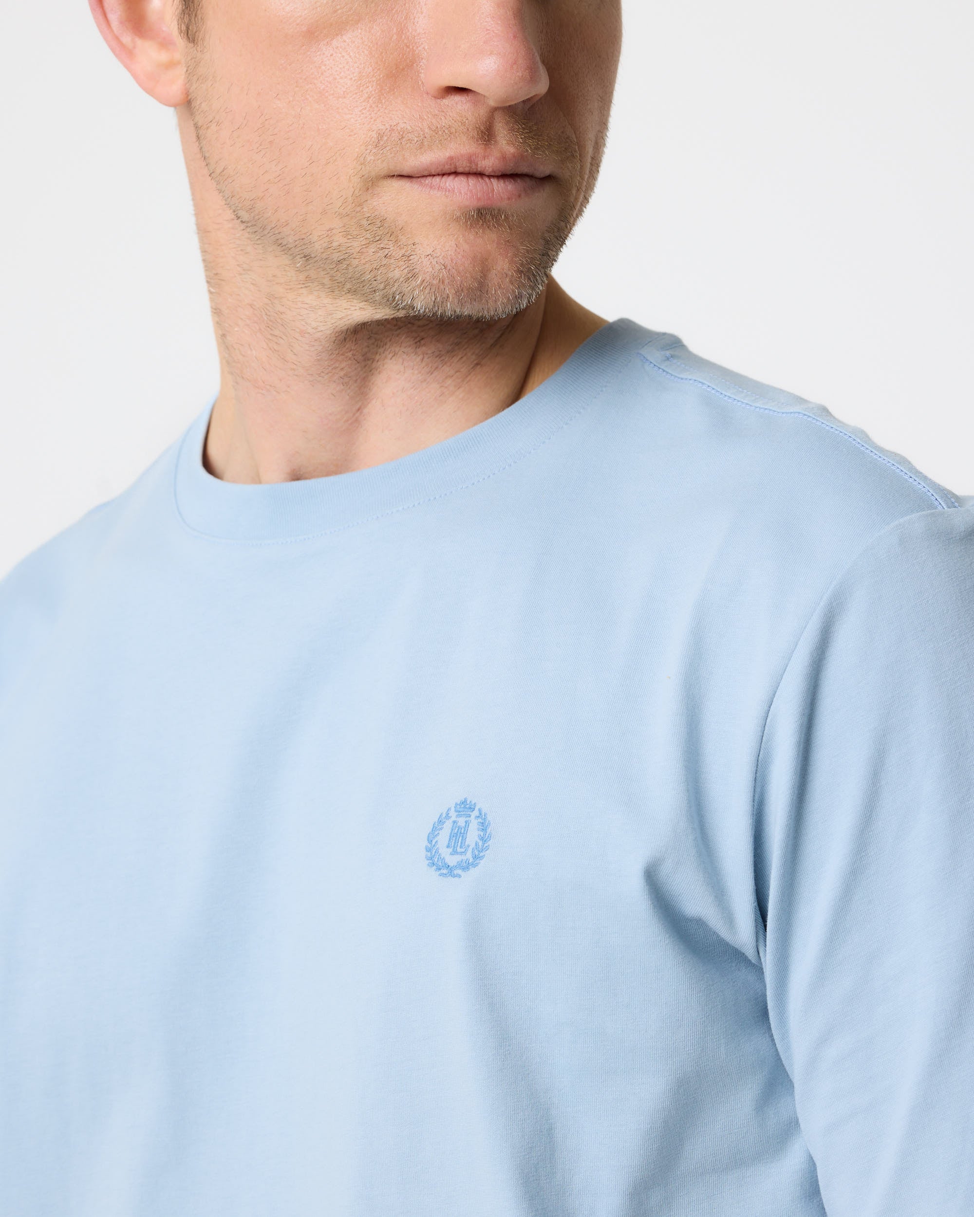 Cowes T Shirt - Fog Blue - Image 5