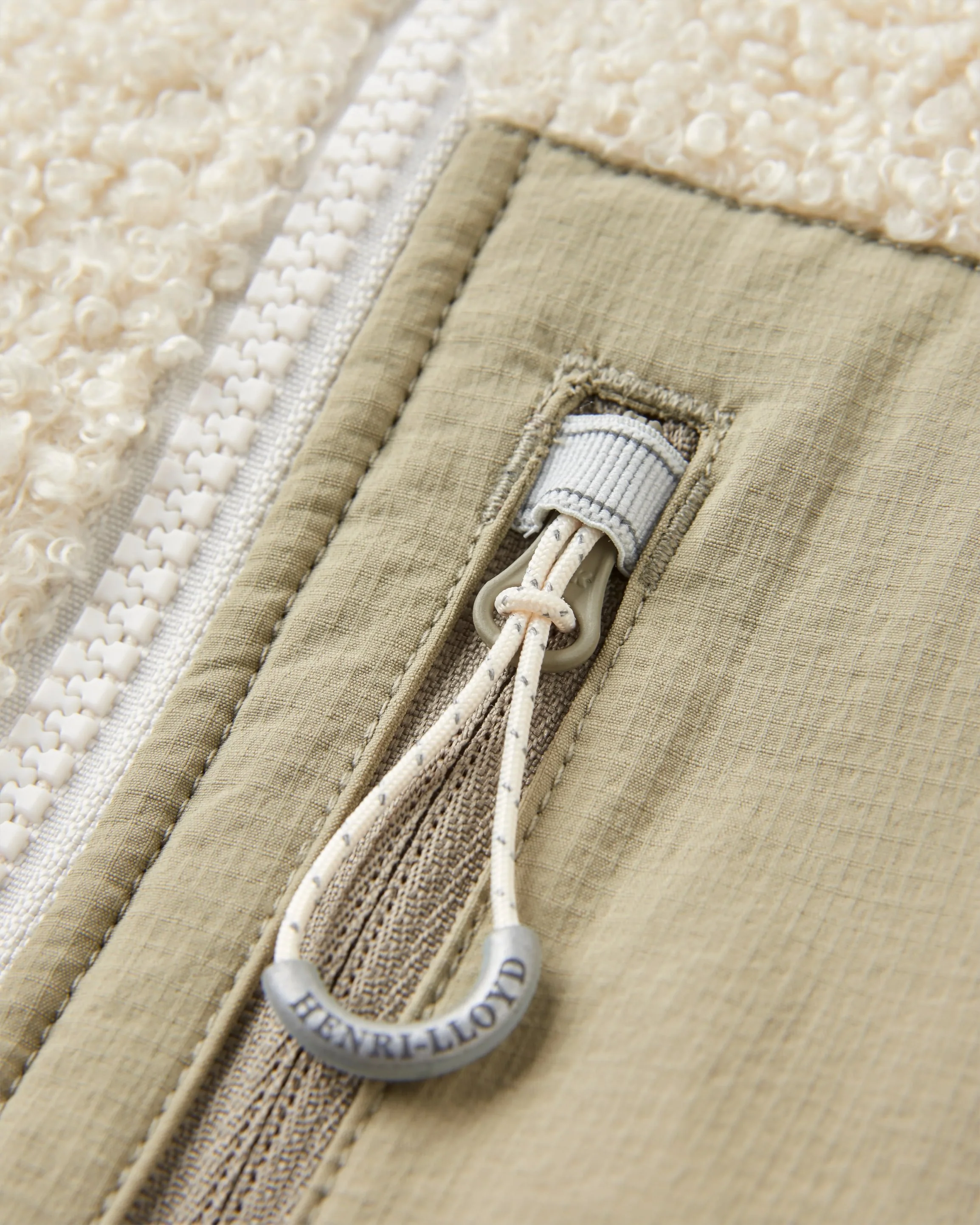 Craster Zip Fleece - Off White/Kelp - Image 10