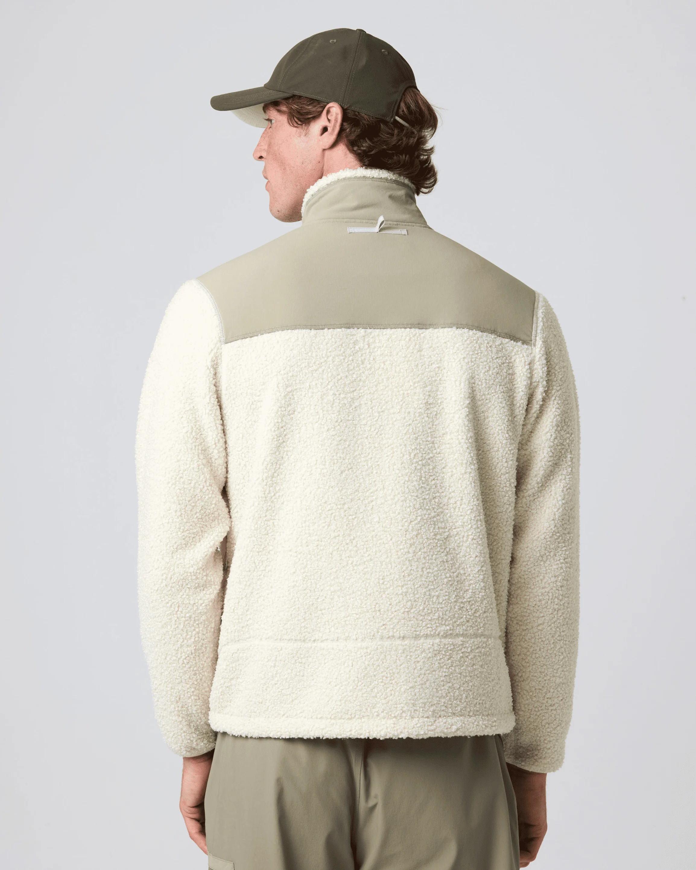 Craster Zip Fleece - Off White/Kelp - Image 8
