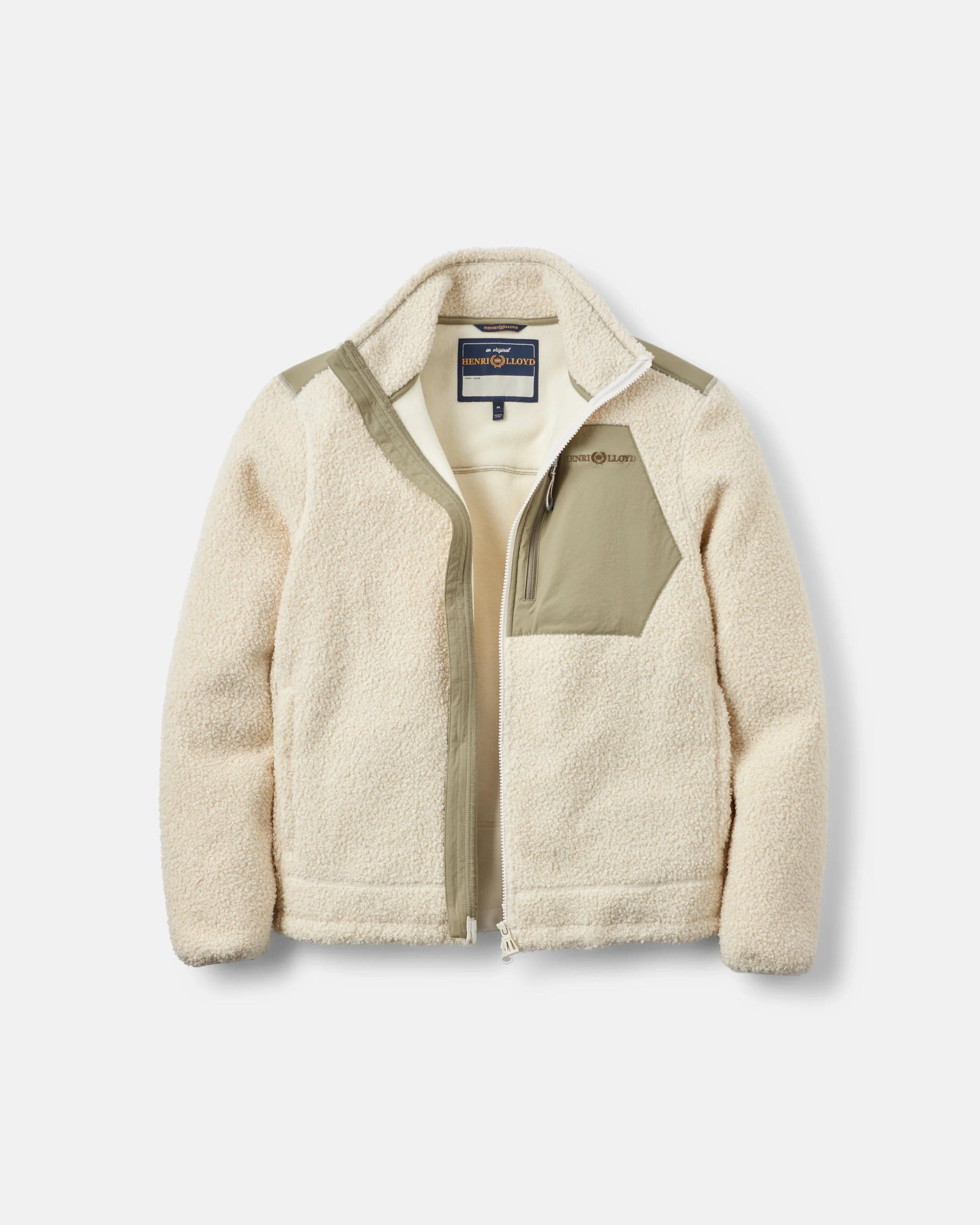 Craster Zip Fleece - Off White/Kelp - Image 9