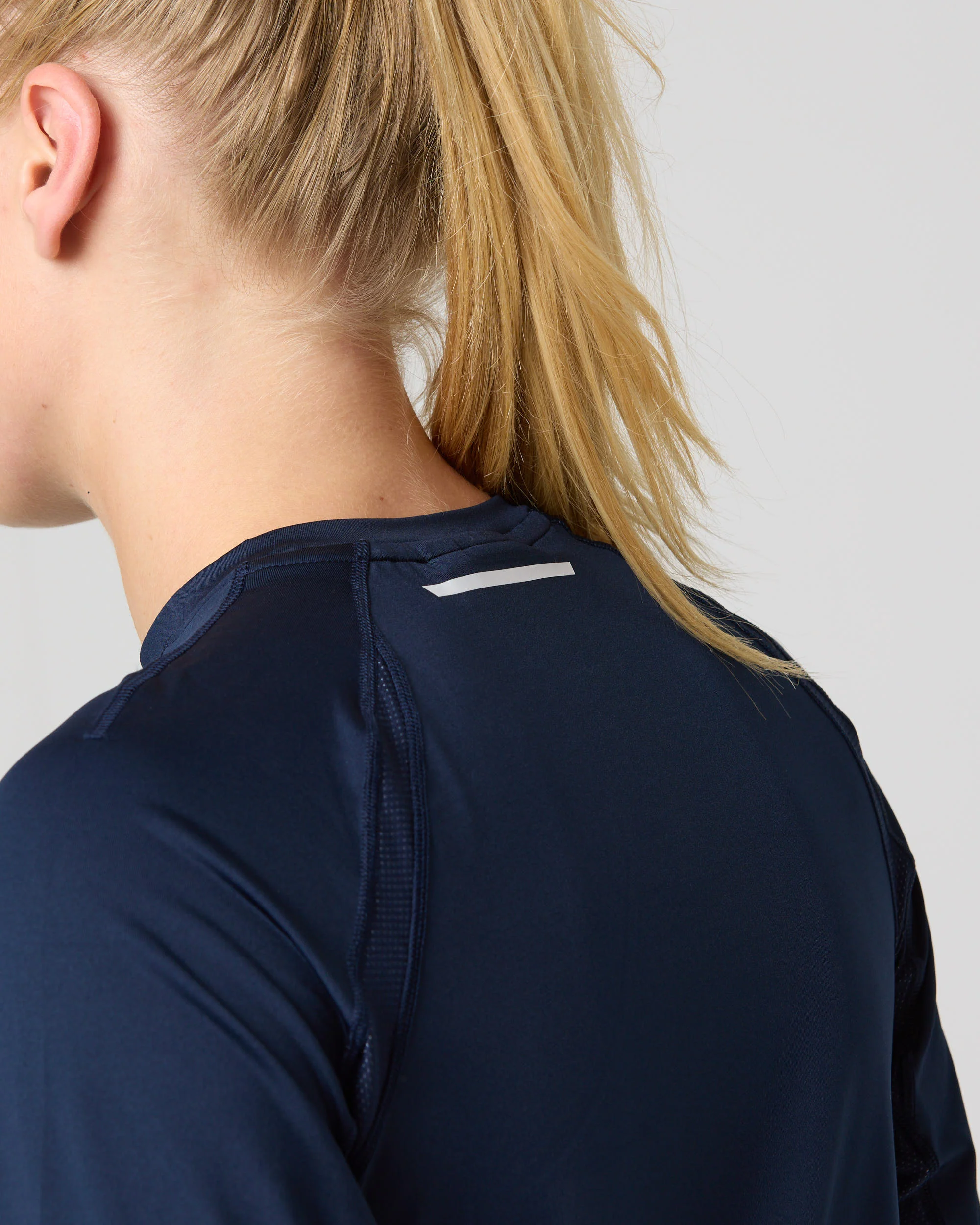 Women's Dynamic Dri Fast Long Sleeve Tee - Navy Blue - Image 7