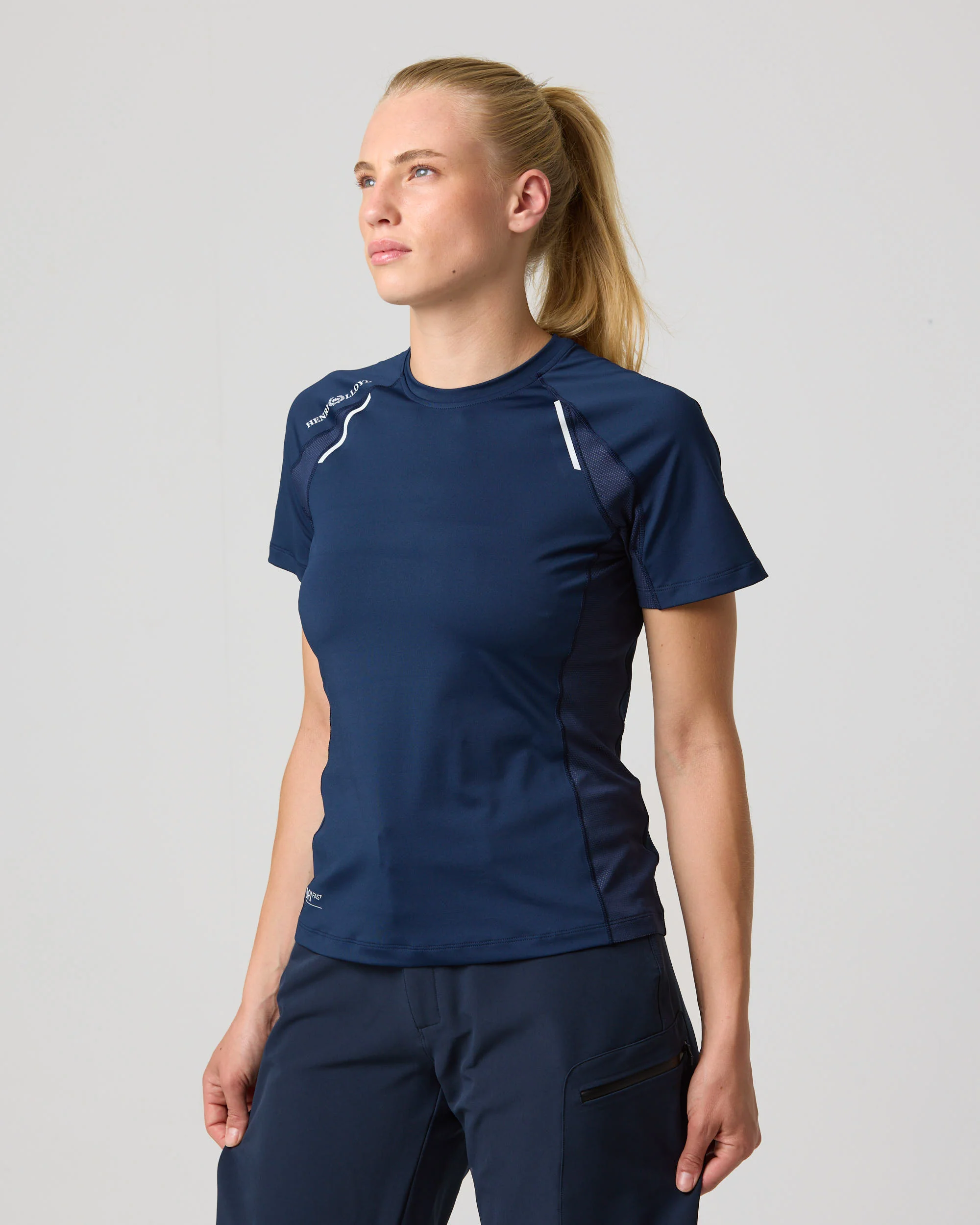 Women's Dynamic Dri Fast Tee - Navy Blue - Image 4