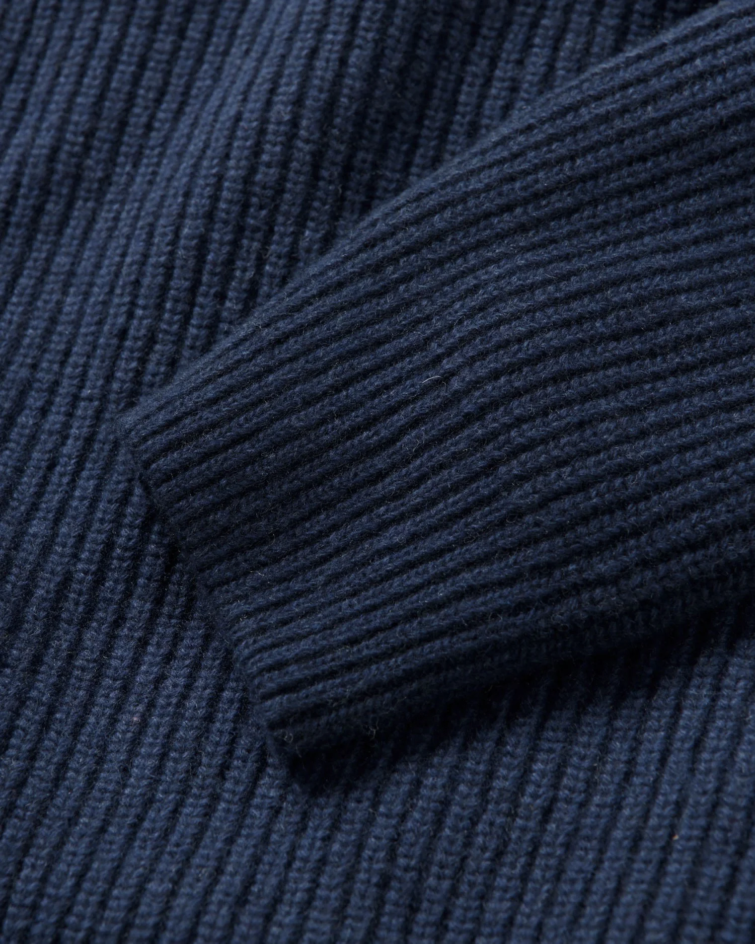 Fowey Rib Crew Knit - Navy Blue - Image 4