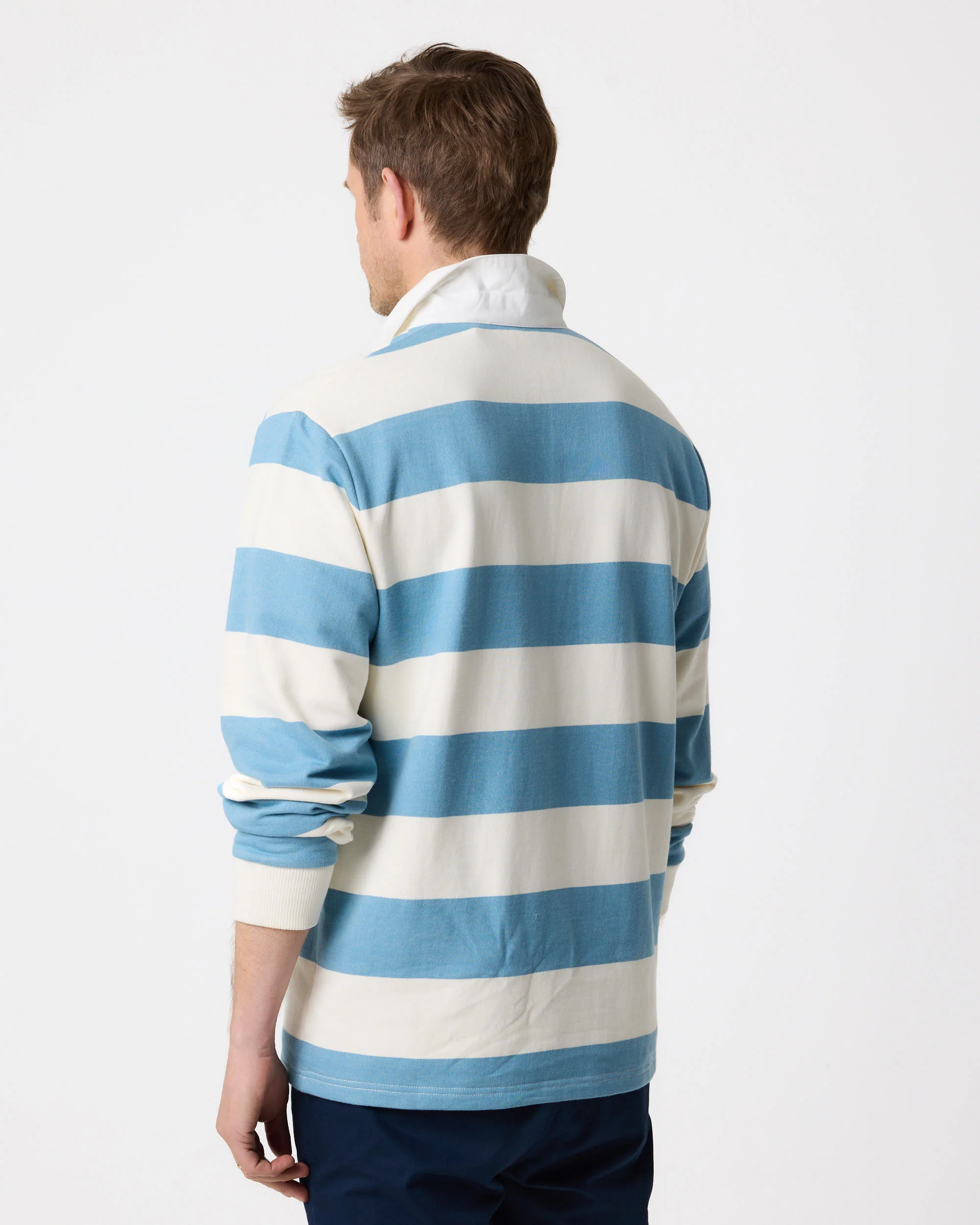 Hayling Rugby - Fjord Blue/Off White - Image 6