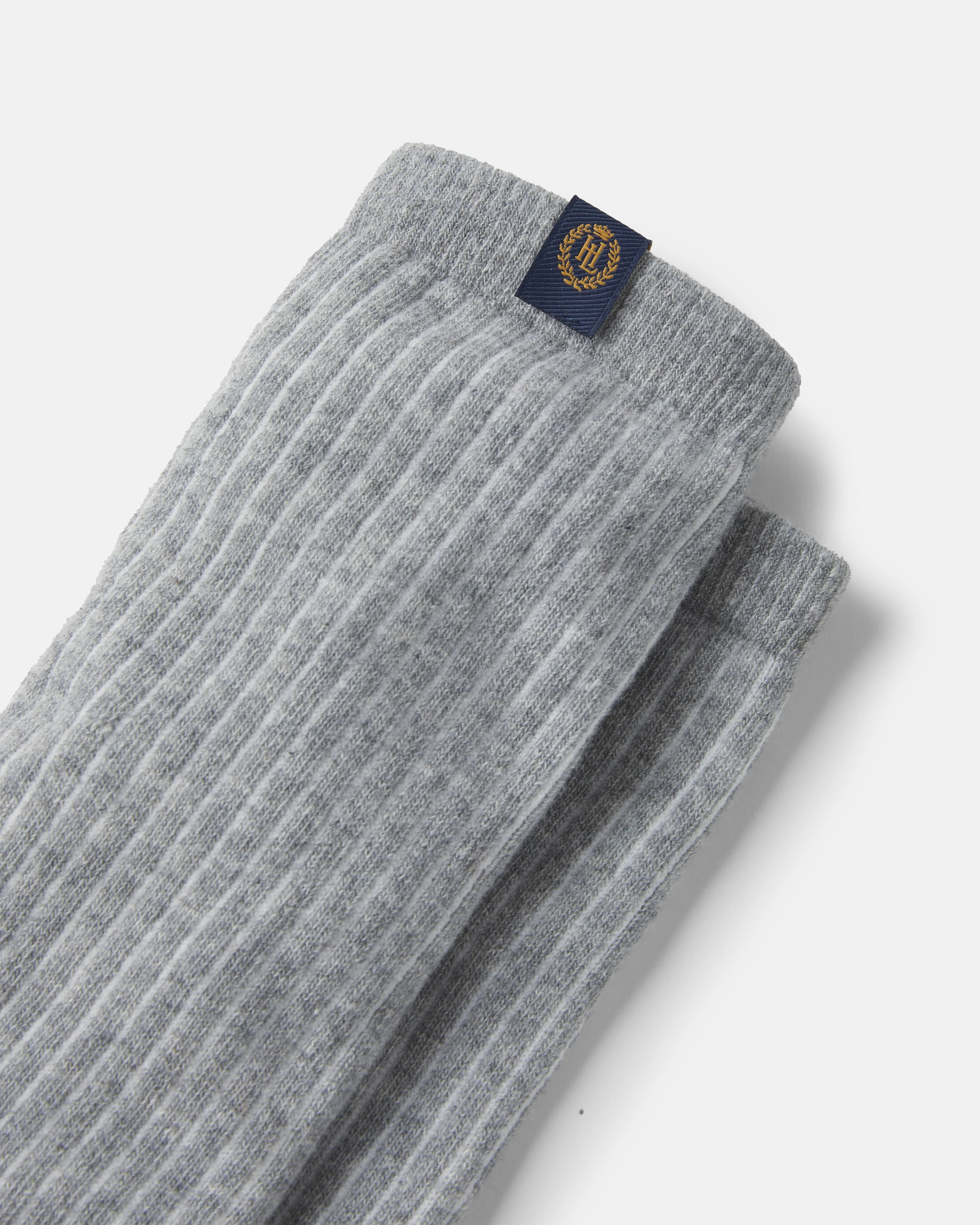 Keel Cotton Sock - Grey Marl - Image 3