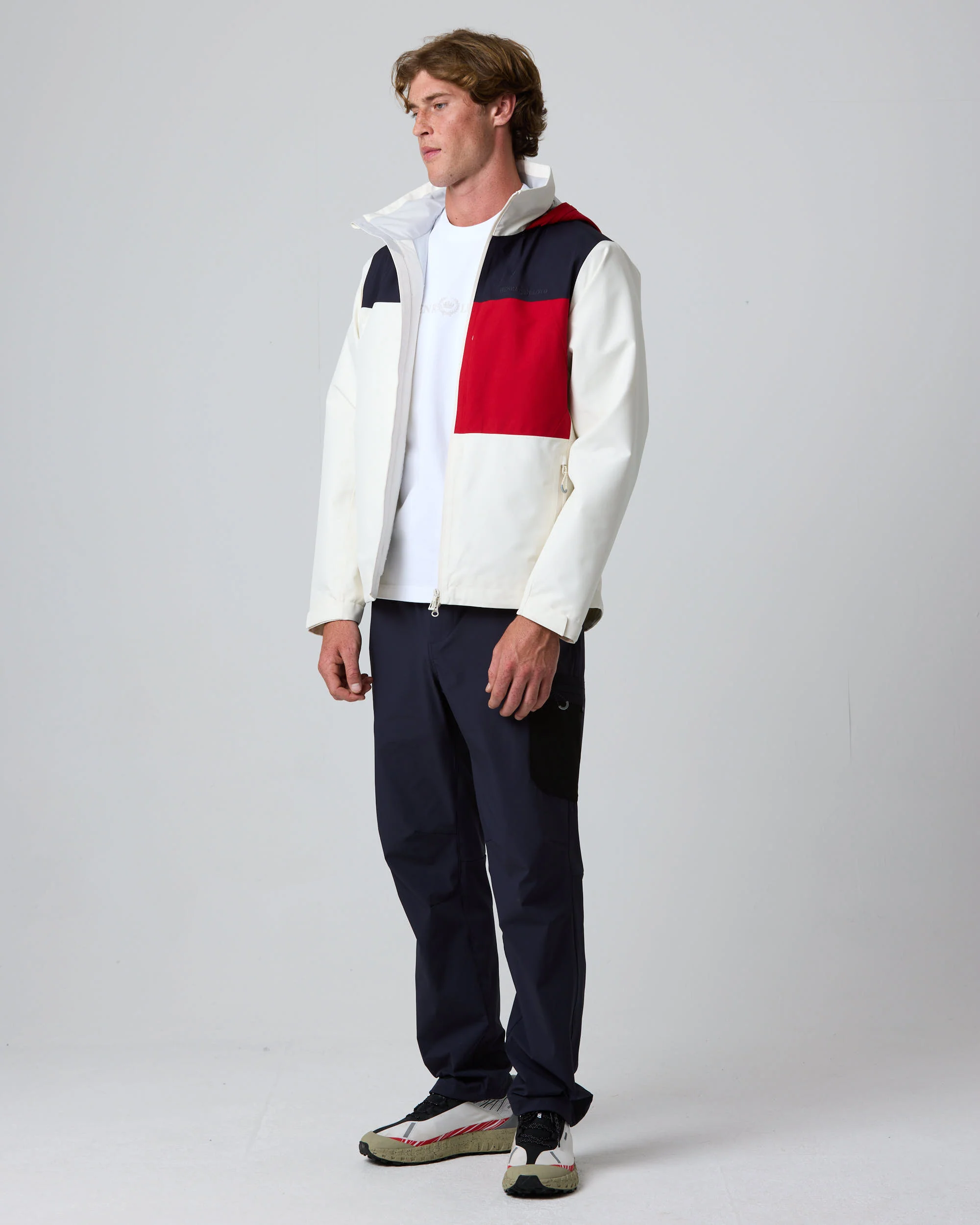 Keel Crew Jacket - Off White Colour Block - Image 4