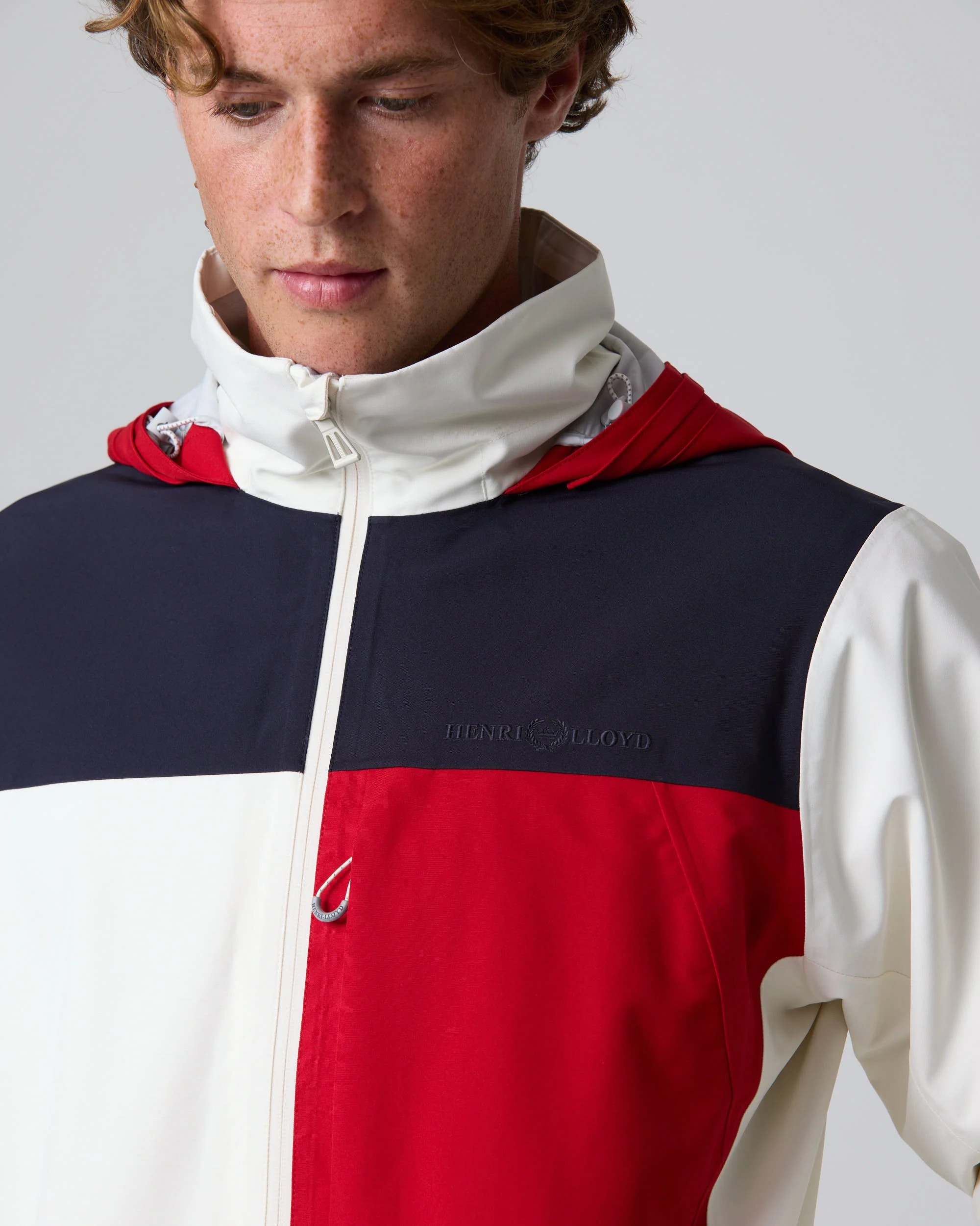 Keel Crew Jacket - Off White Colour Block - Image 5