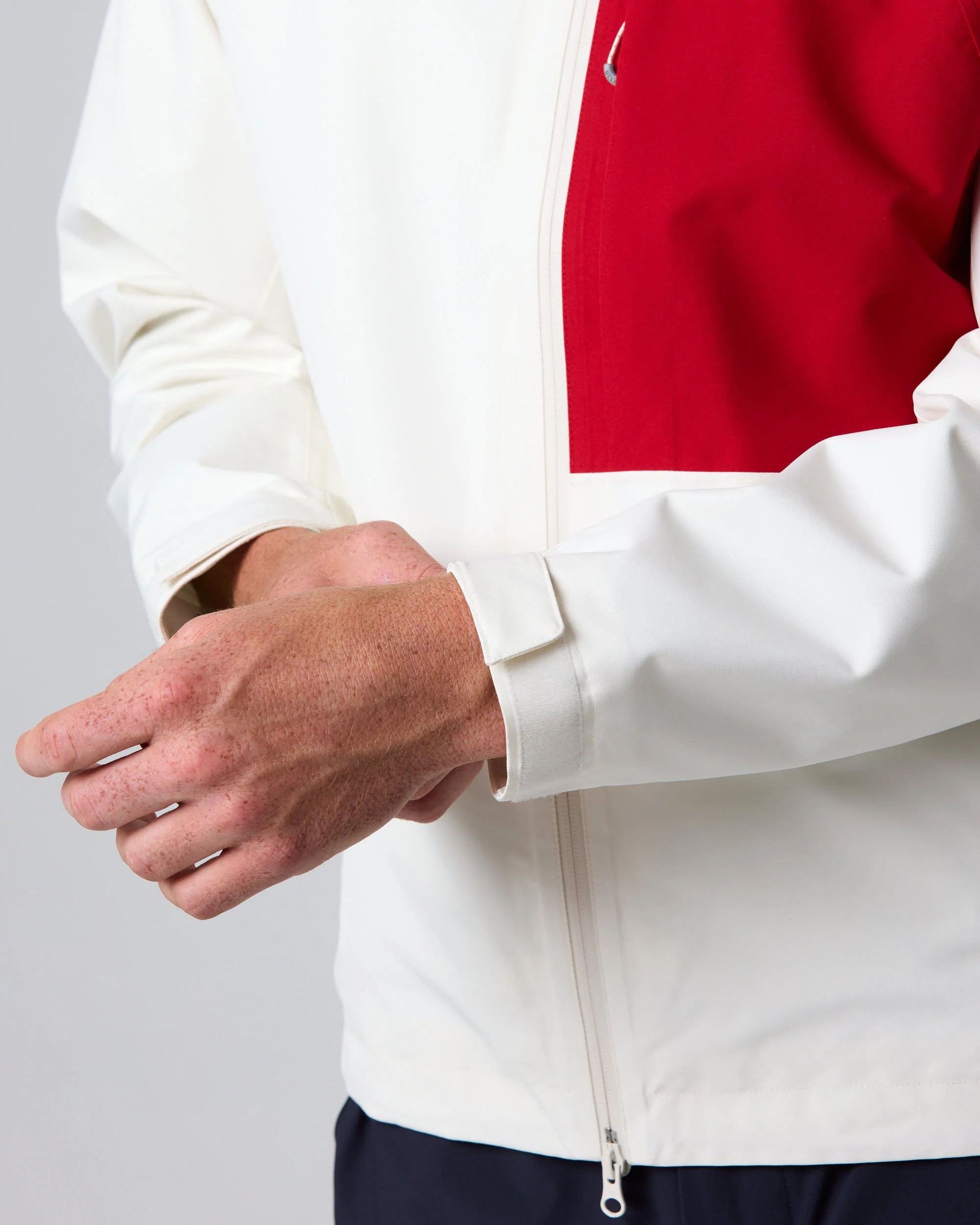 Keel Crew Jacket - Off White Colour Block - Image 6