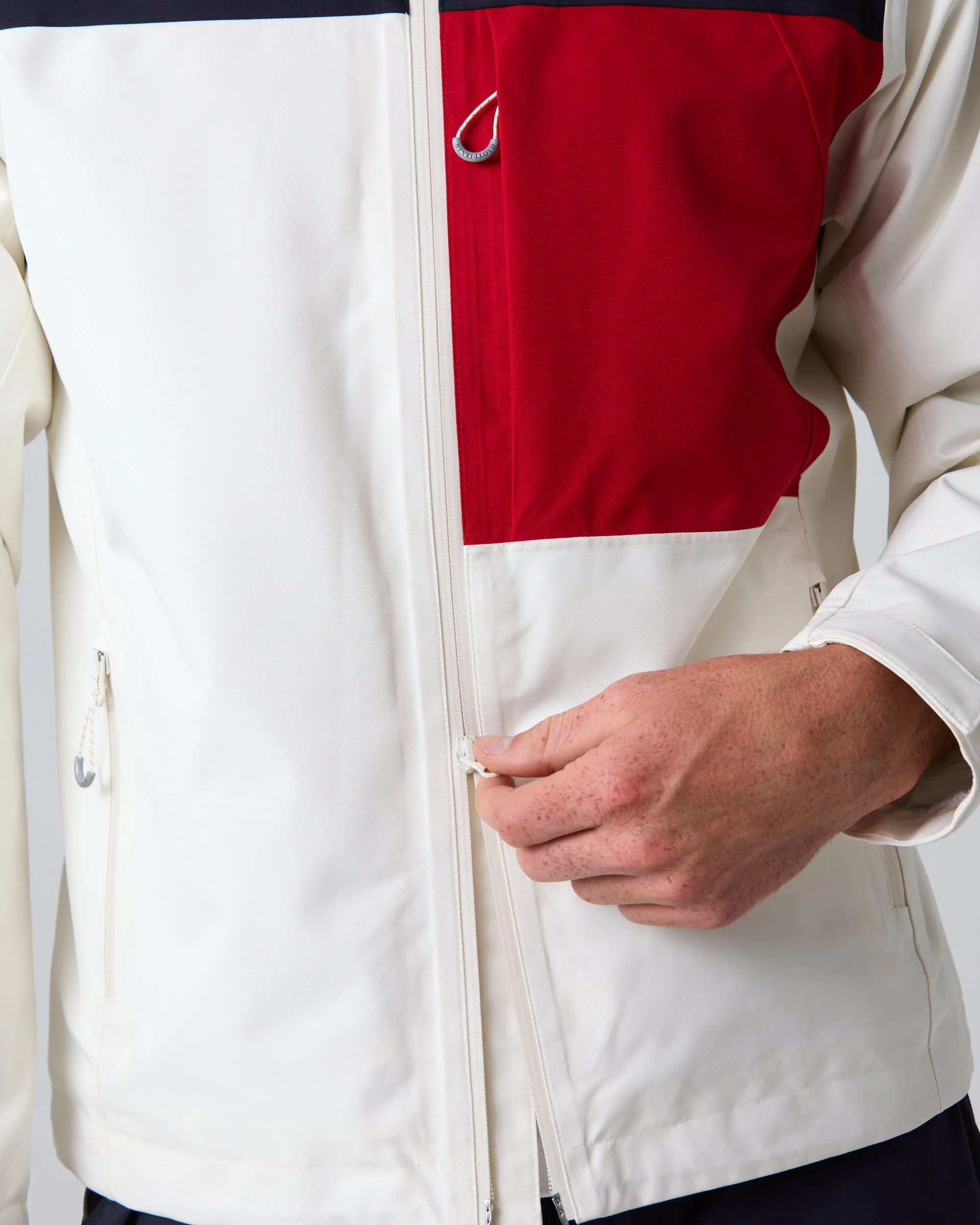 Keel Crew Jacket - Off White Colour Block - Image 8