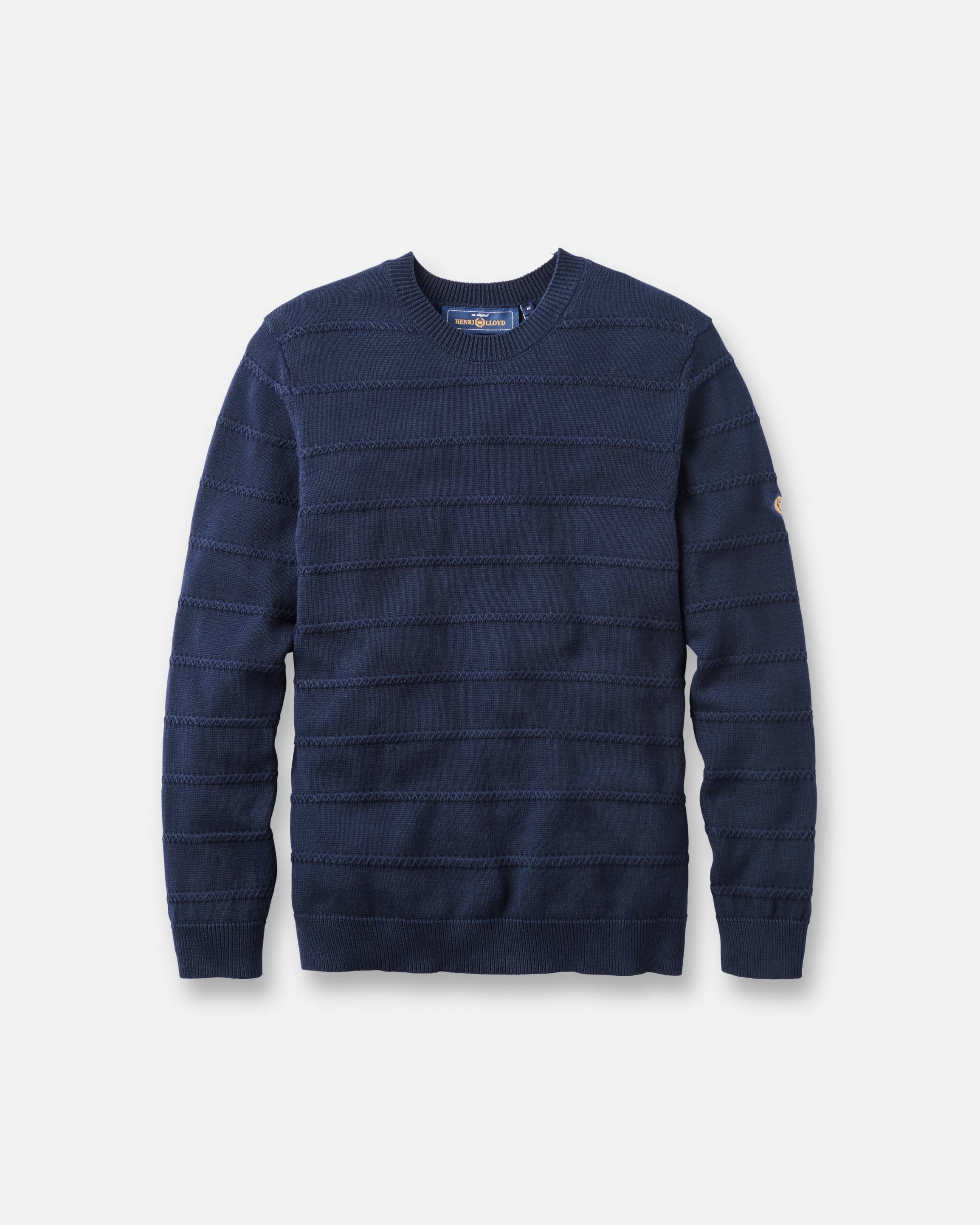 Kimmeridge Stripe Crew - Dark Navy - Image 3