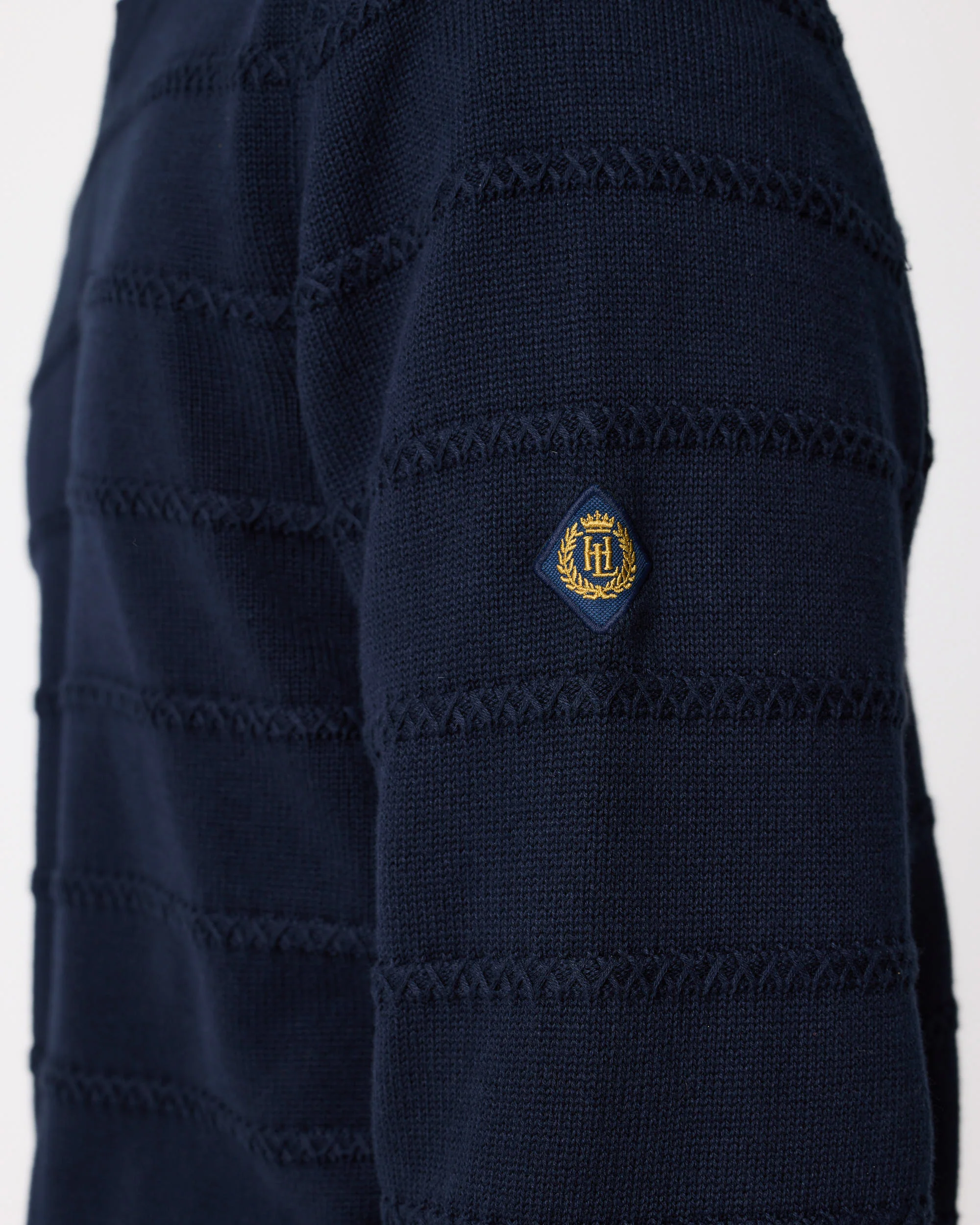 Kimmeridge Stripe Crew - Dark Navy - Image 7