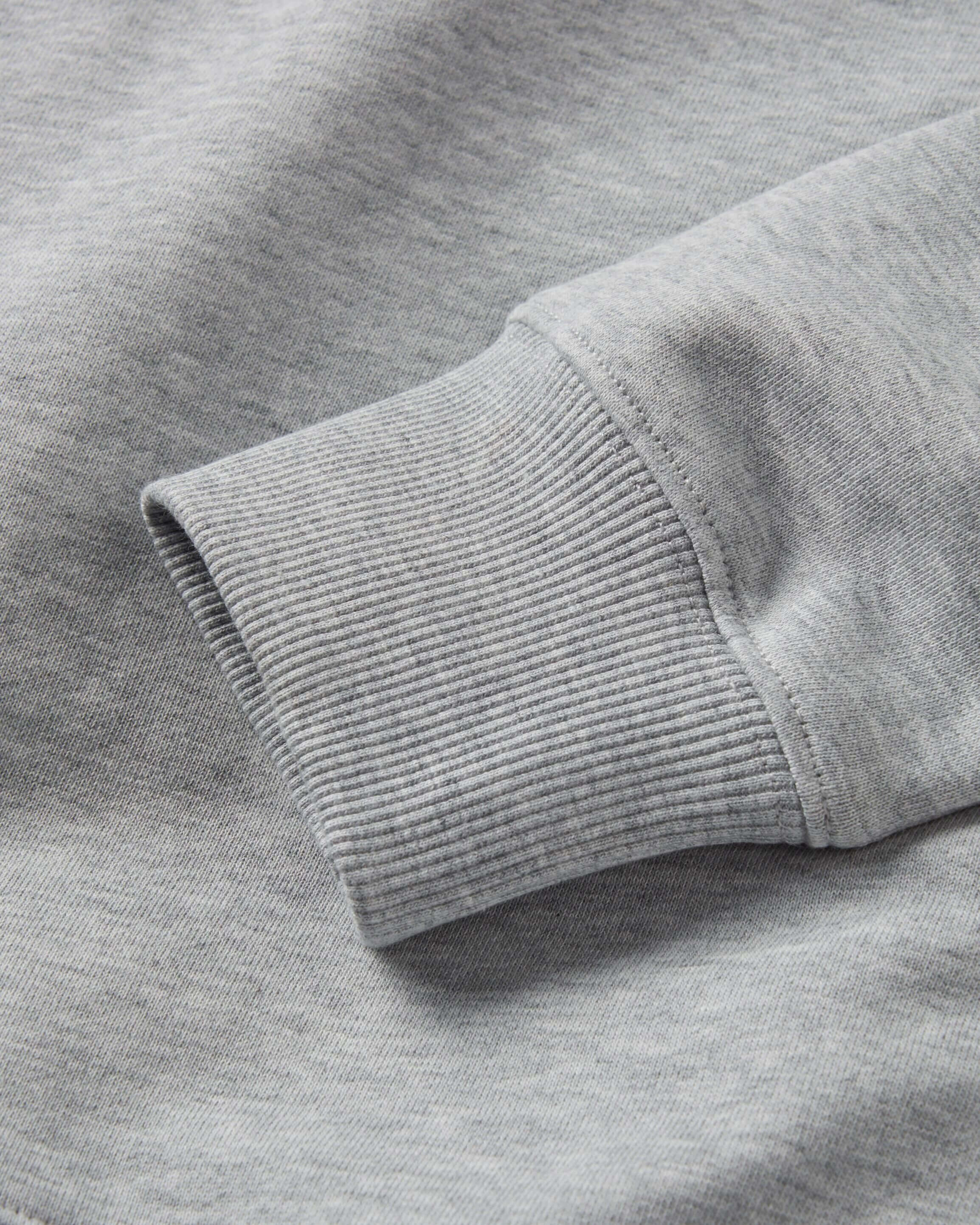 Kinsale Quarter Zip Sweat - Light Grey Melange - Image 8
