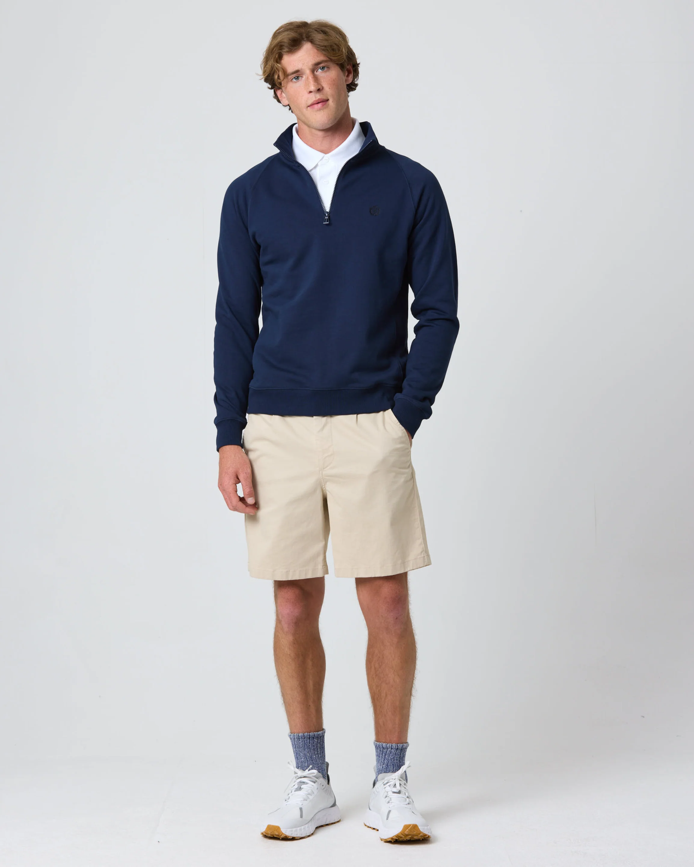 Kinsale Quarter Zip Sweat - Navy Blue - Image 3