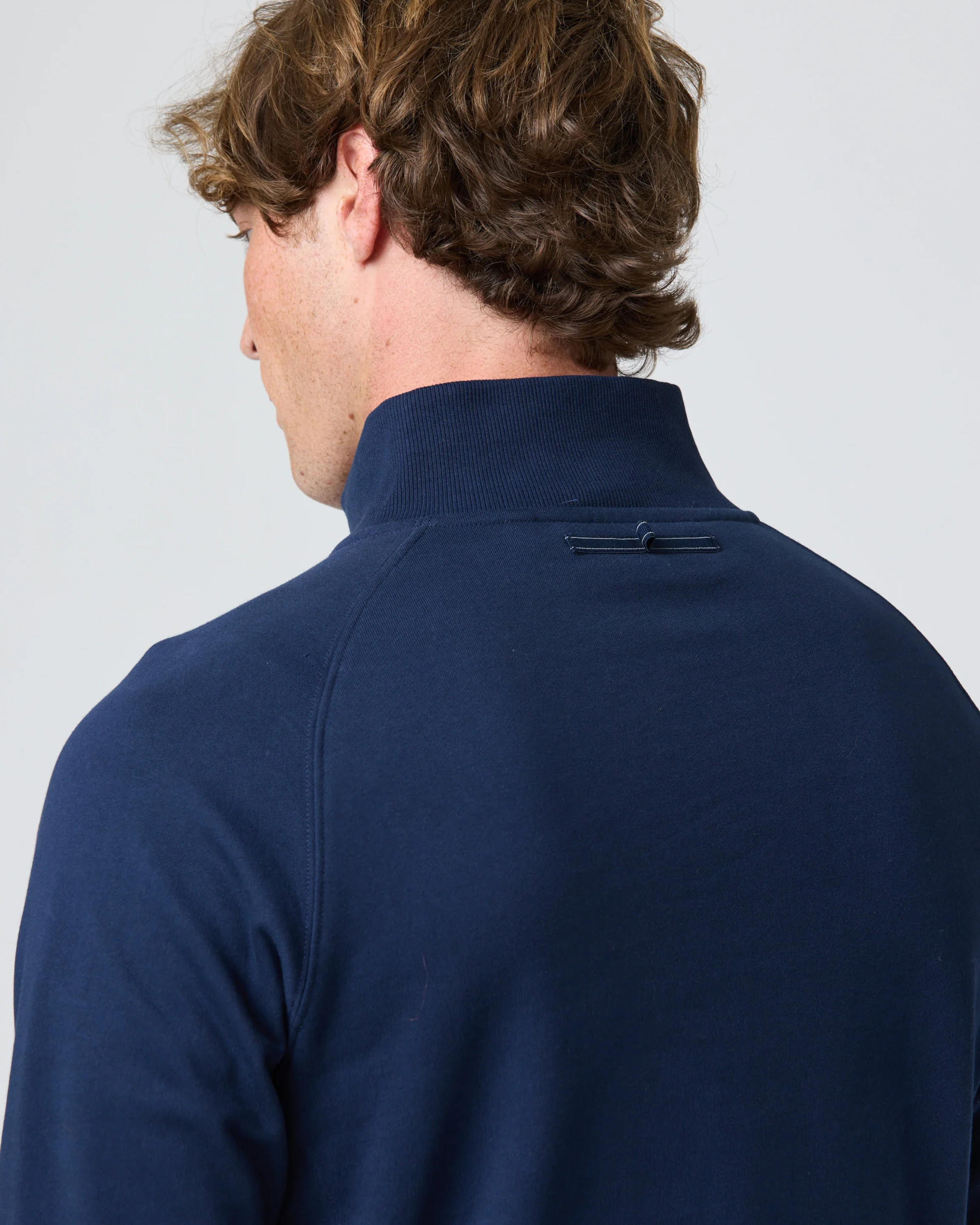 Kinsale Quarter Zip Sweat - Navy Blue - Image 5