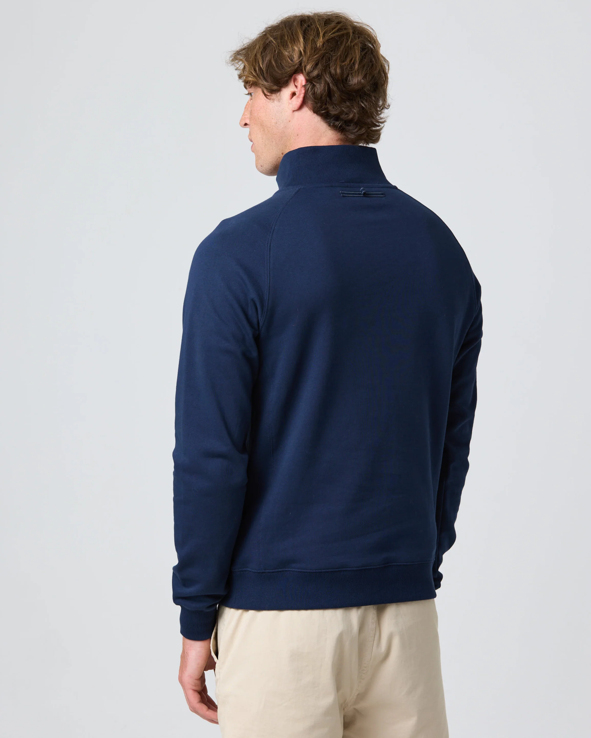 Kinsale Quarter Zip Sweat - Navy Blue - Image 6