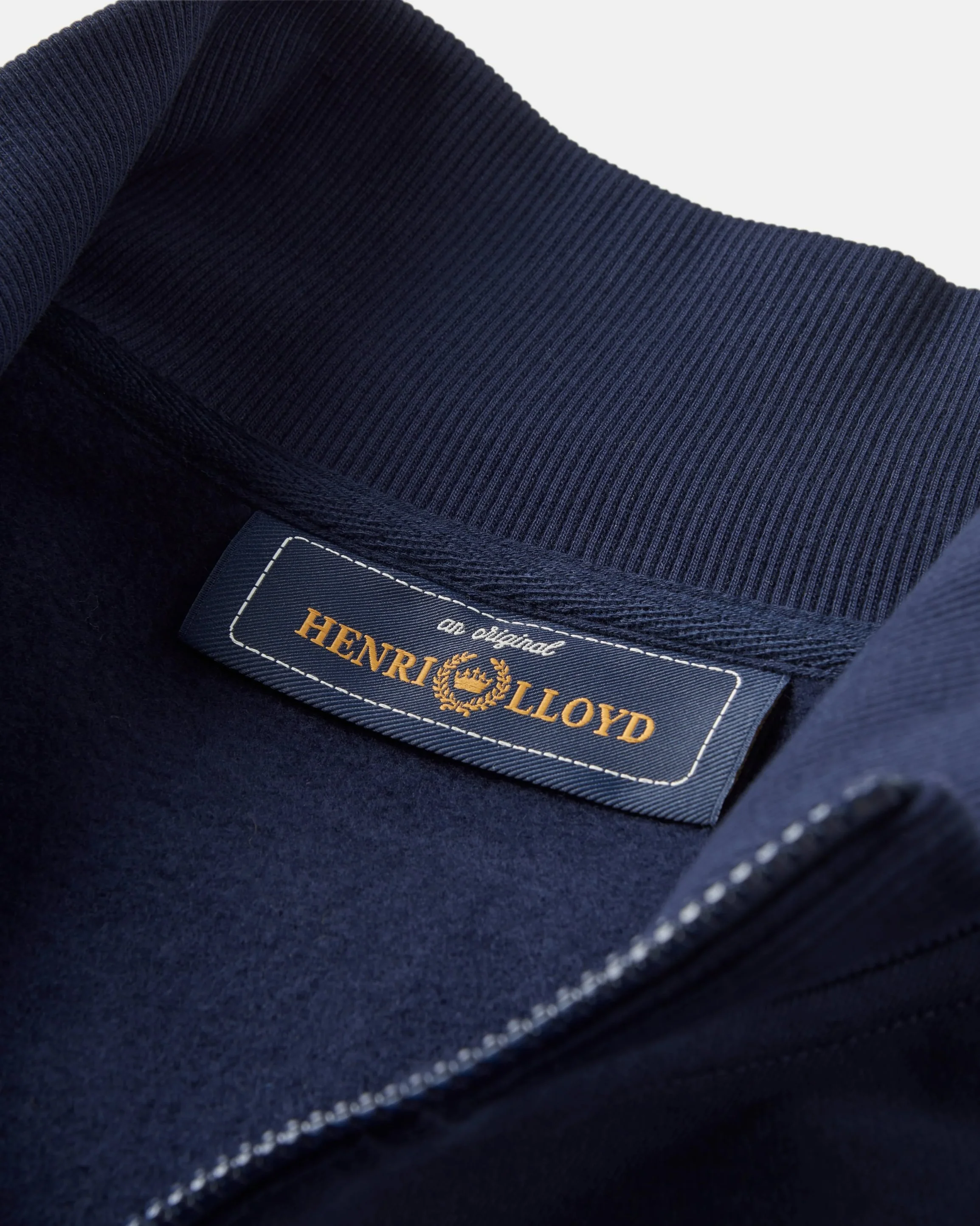 Kinsale Quarter Zip Sweat - Navy Blue - Image 7