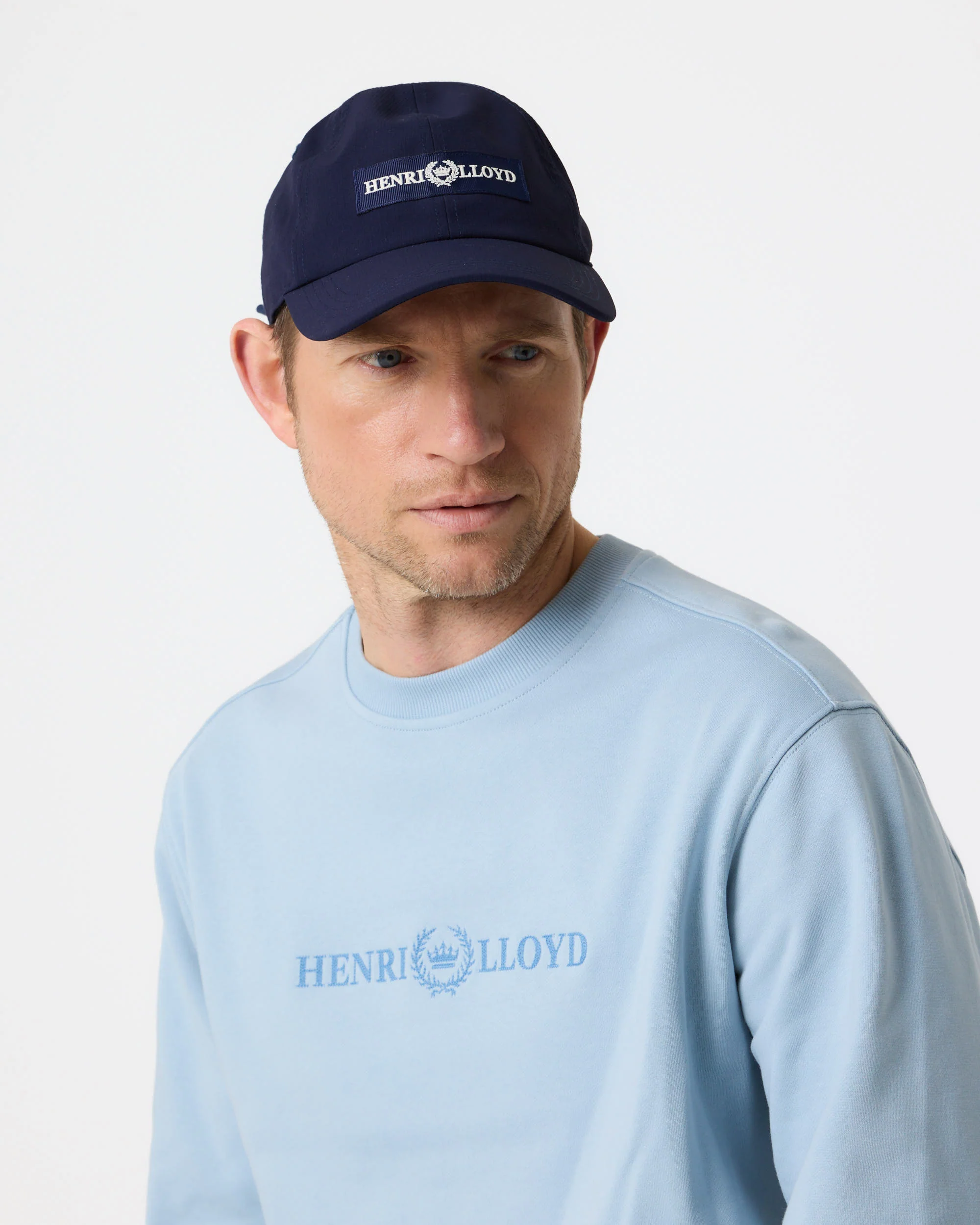 Lytham Crew Neck Sweat - Fog Blue - Image 4