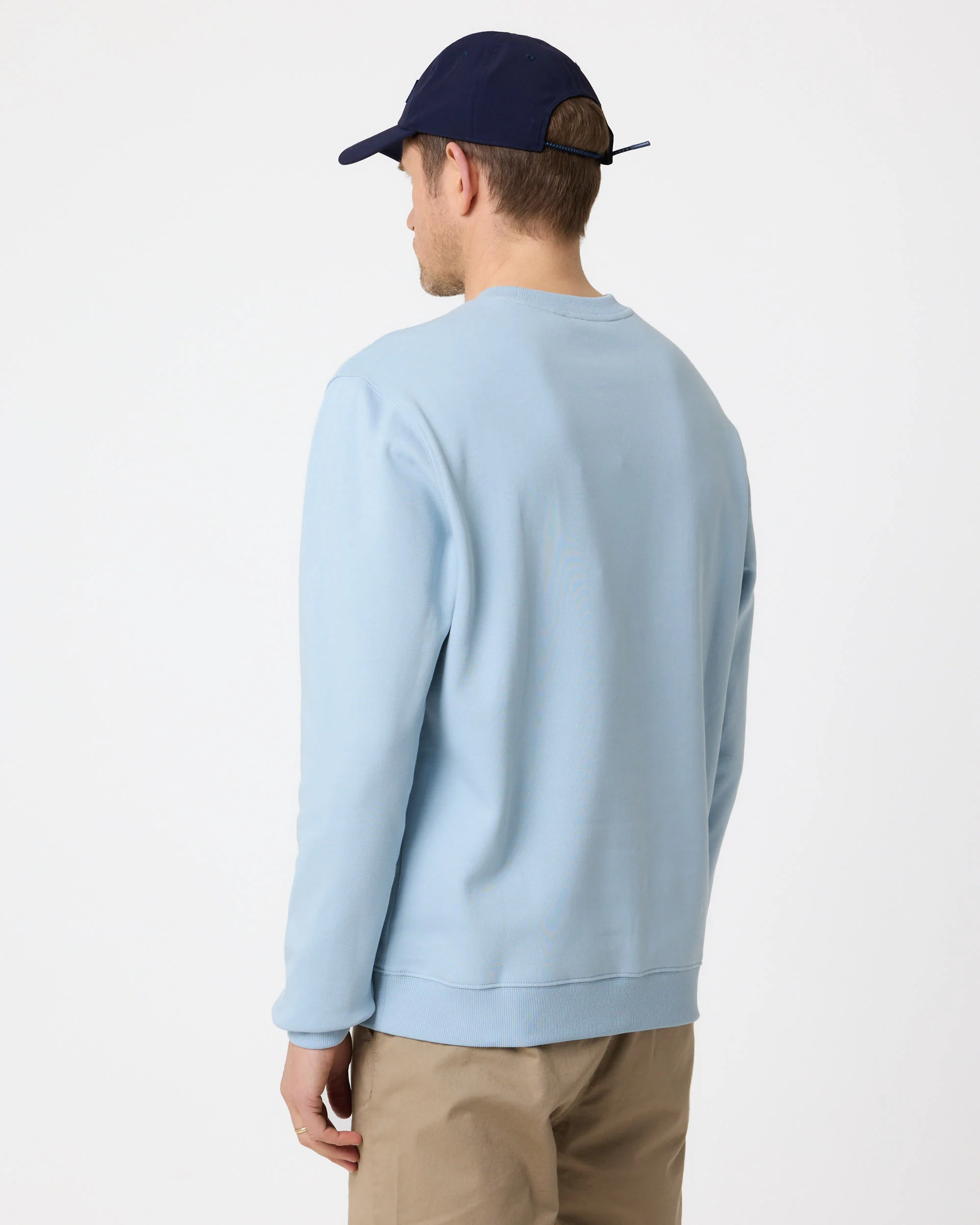 Lytham Crew Neck Sweat - Fog Blue - Image 5