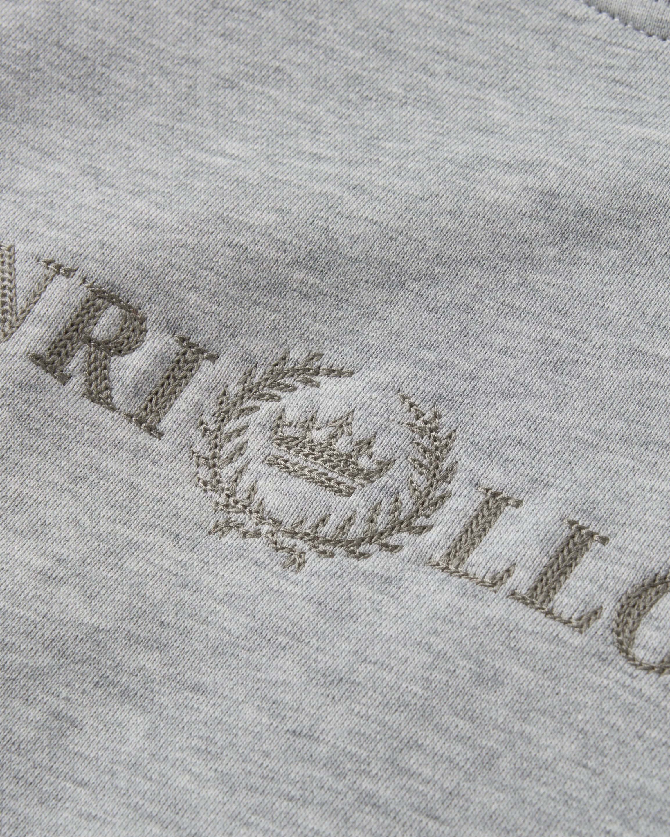 Lytham Crew Neck Sweat - Light Grey Melange - Image 5
