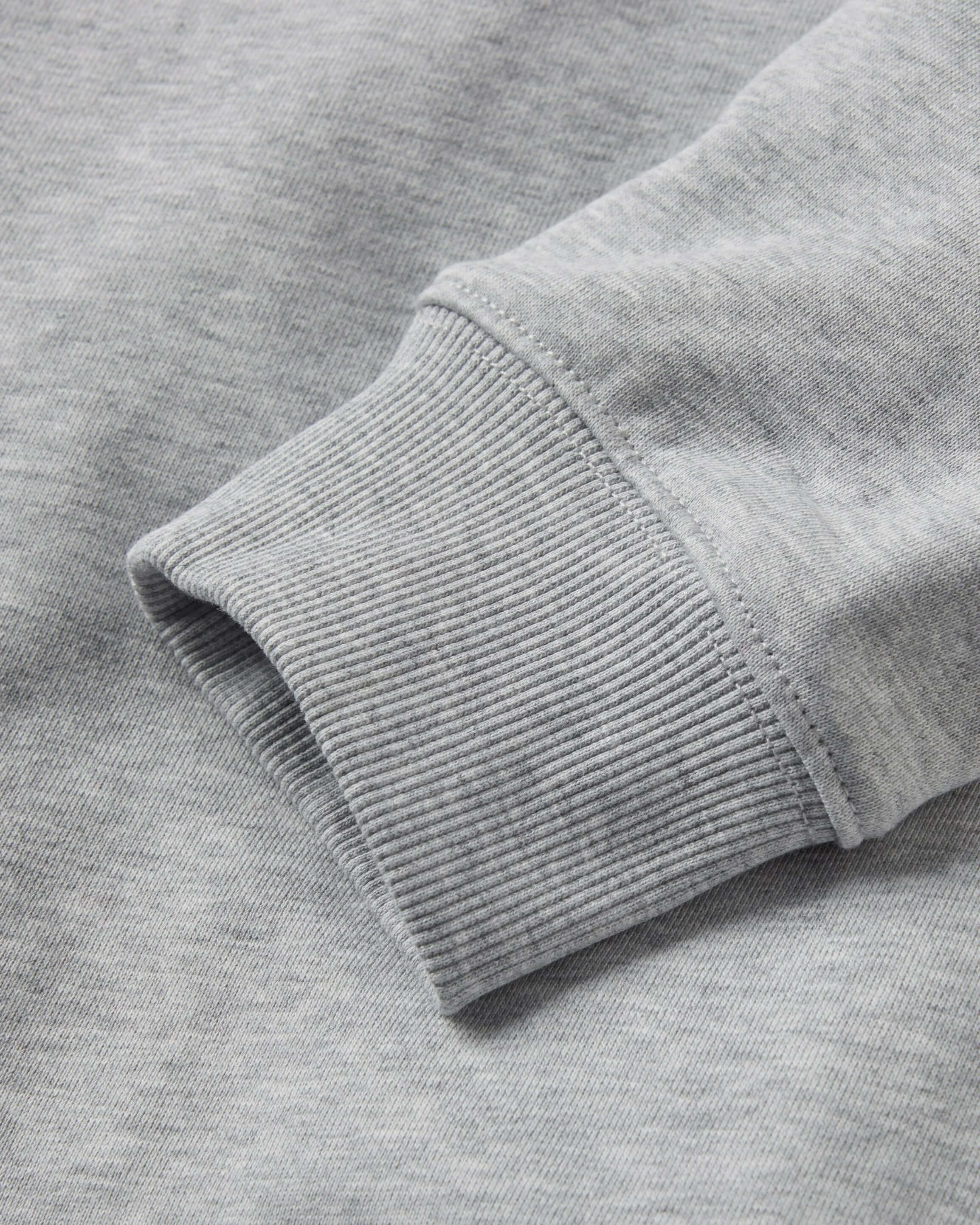 Lytham Crew Neck Sweat - Light Grey Melange - Image 6