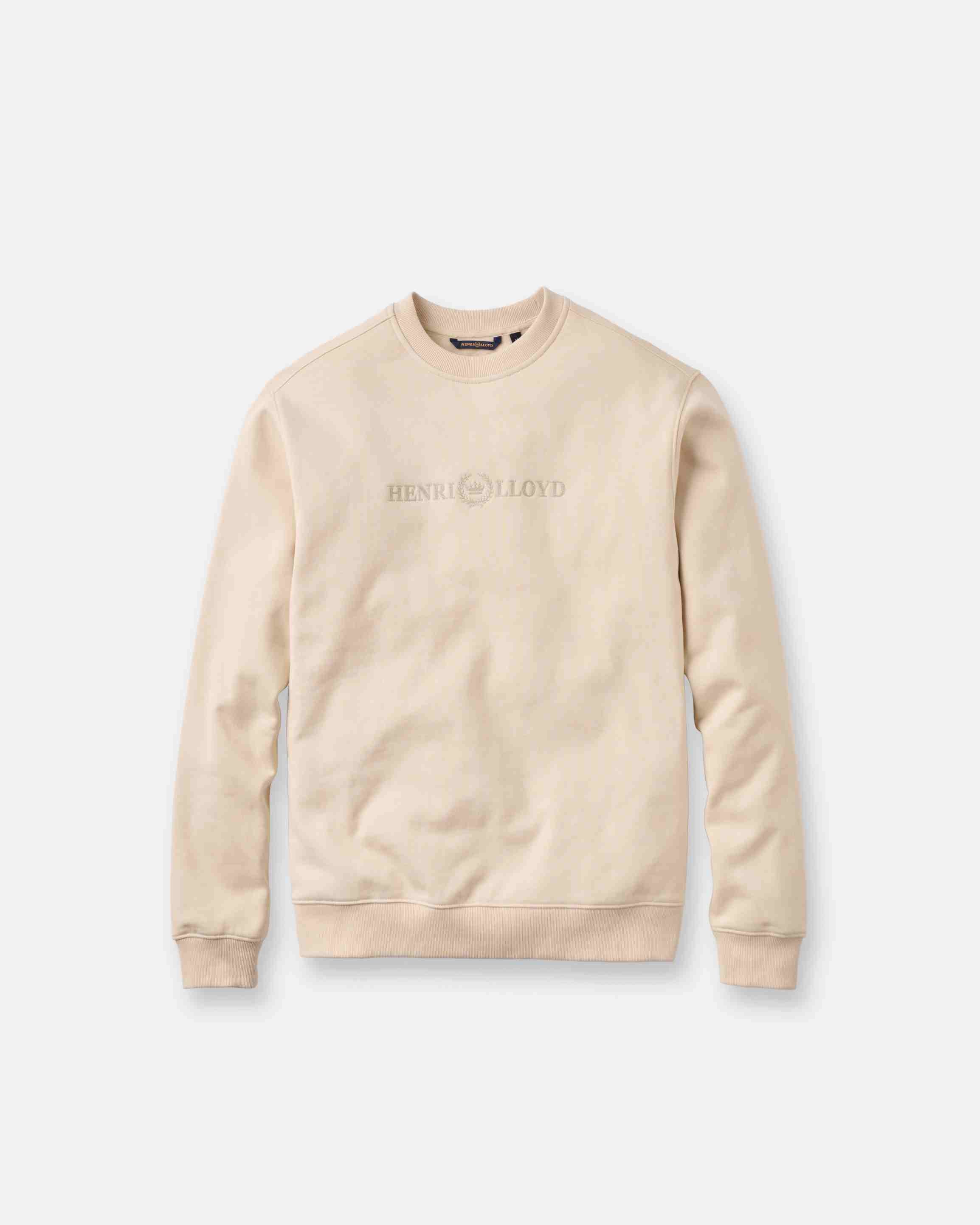 Lytham Crew Neck Sweat - Oyster Beige - Image 2