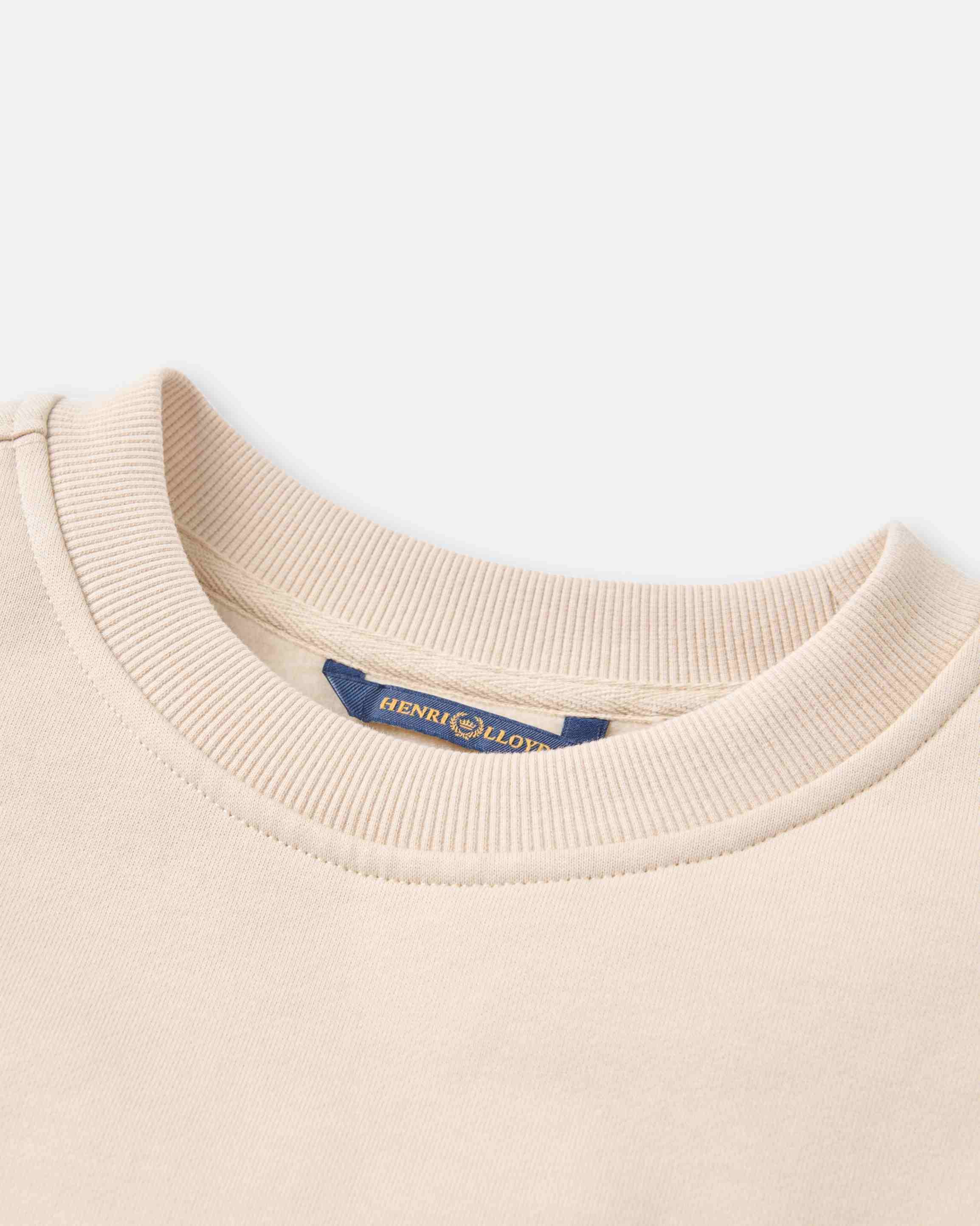 Lytham Crew Neck Sweat - Oyster Beige - Image 8