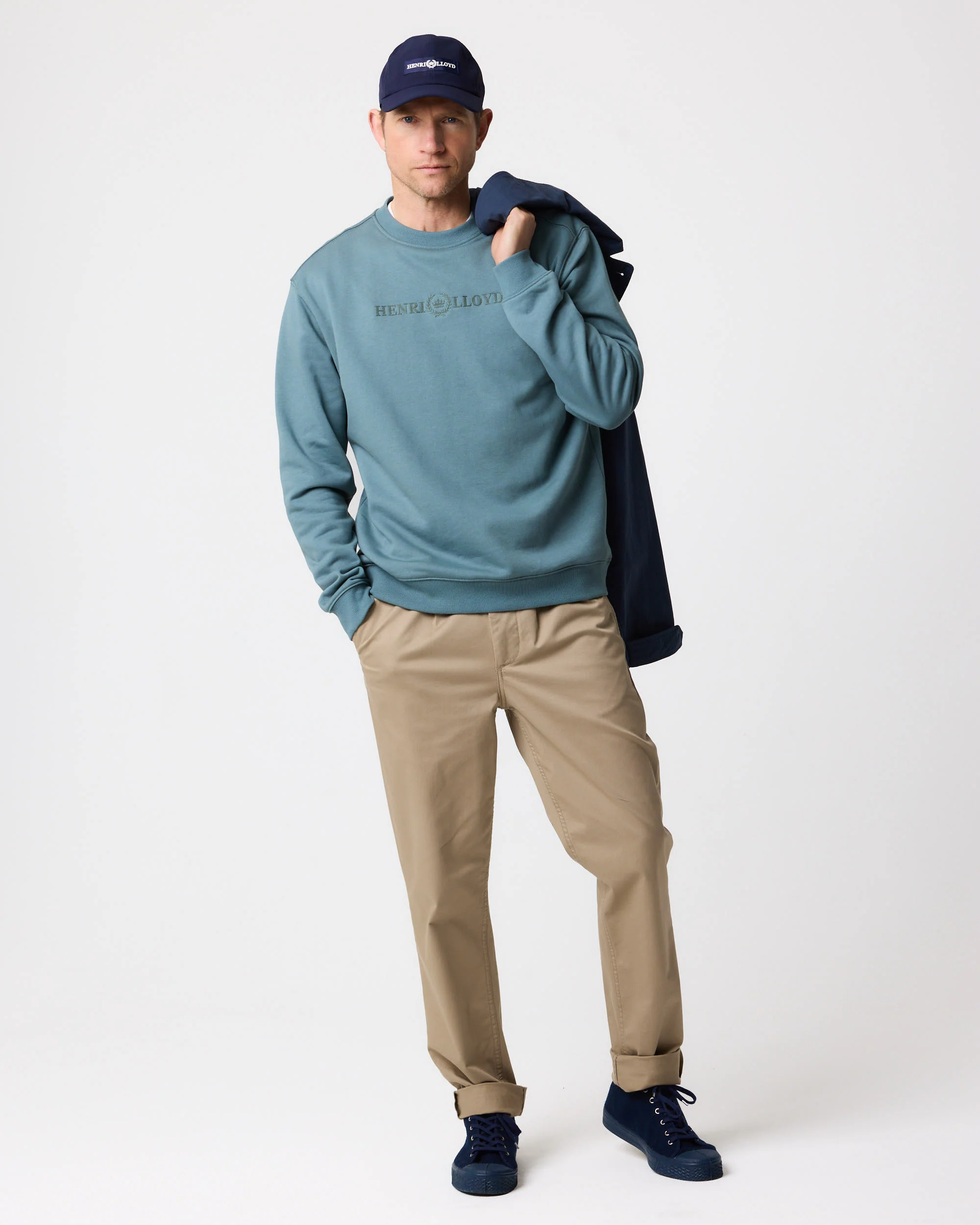 Lytham Crew Neck Sweat - Sea Spray Blue - Image 6