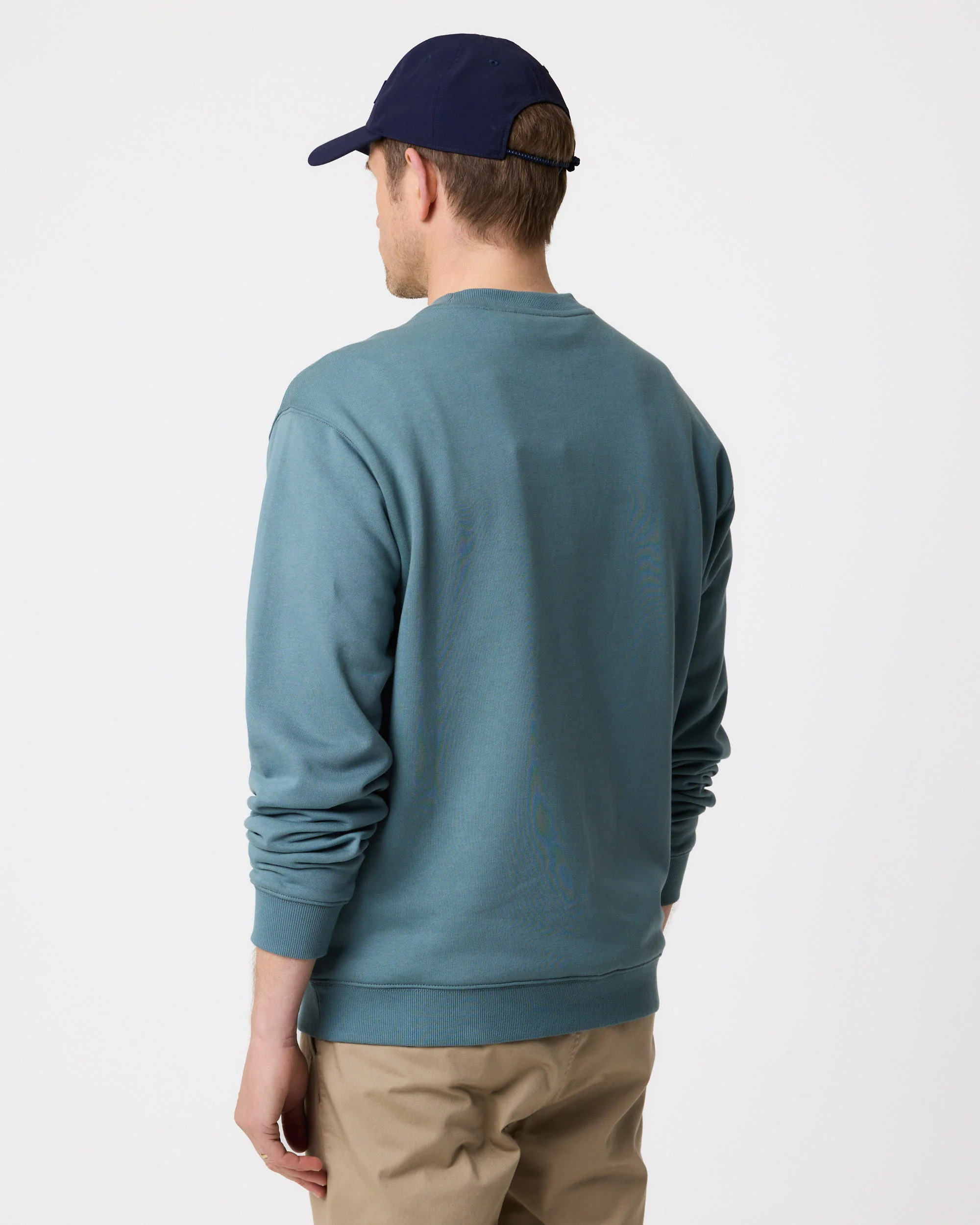 Lytham Crew Neck Sweat - Sea Spray Blue - Image 8