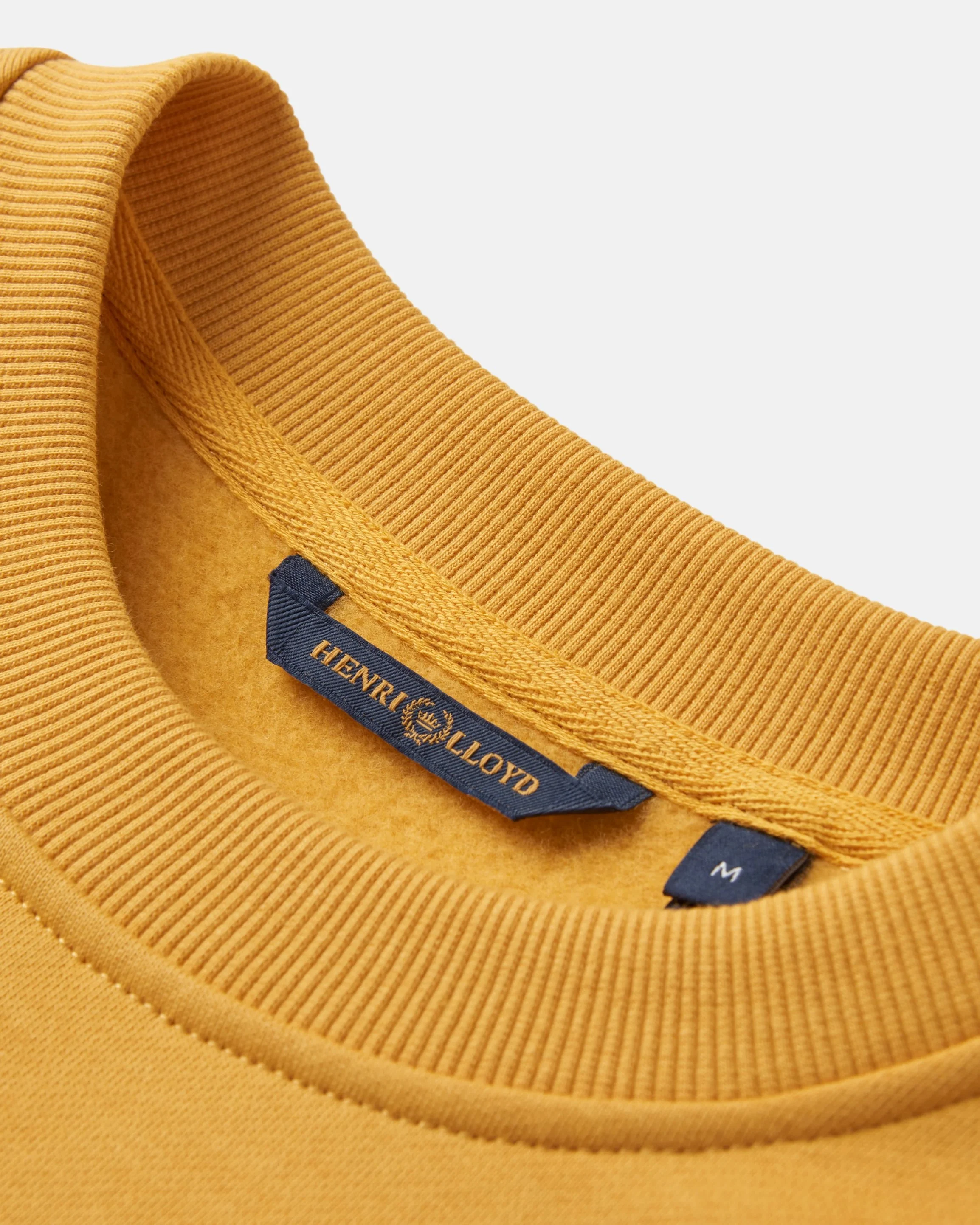 Lytham Crew Neck Sweat - Washed Yellow - Image 8