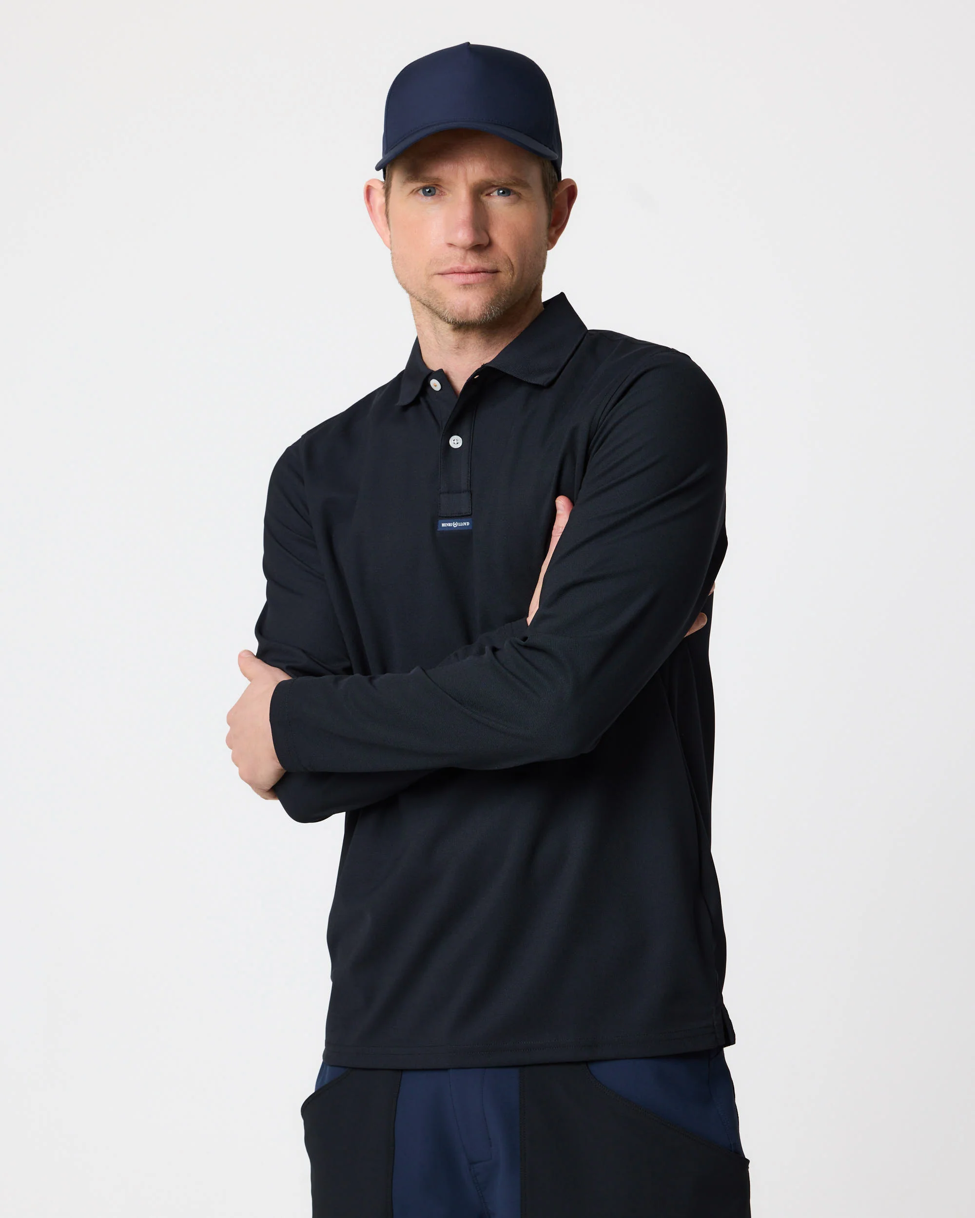 Men's Dri-Fast LS Polo - Black
