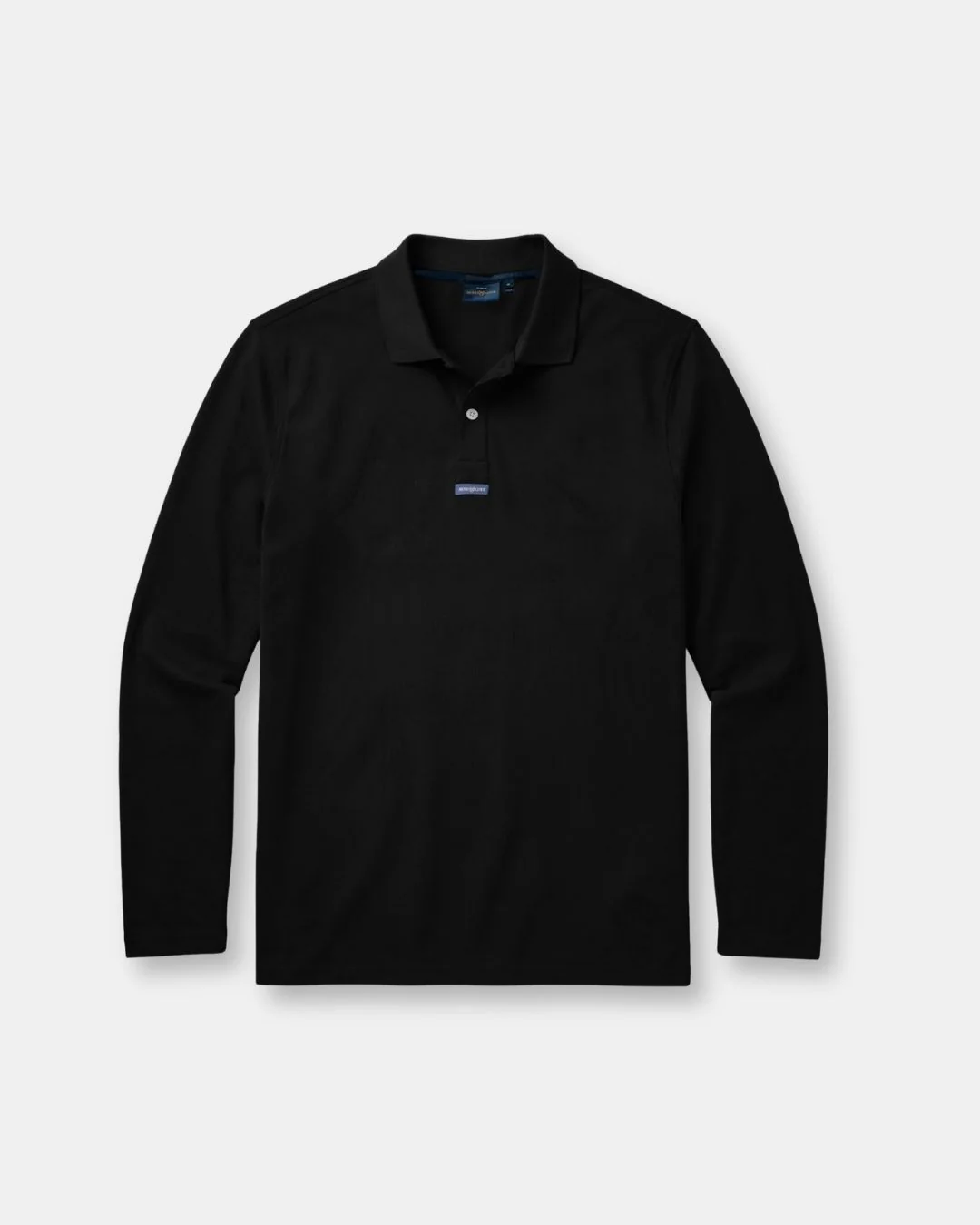 Men's Dri-Fast LS Polo - Black - Image 3